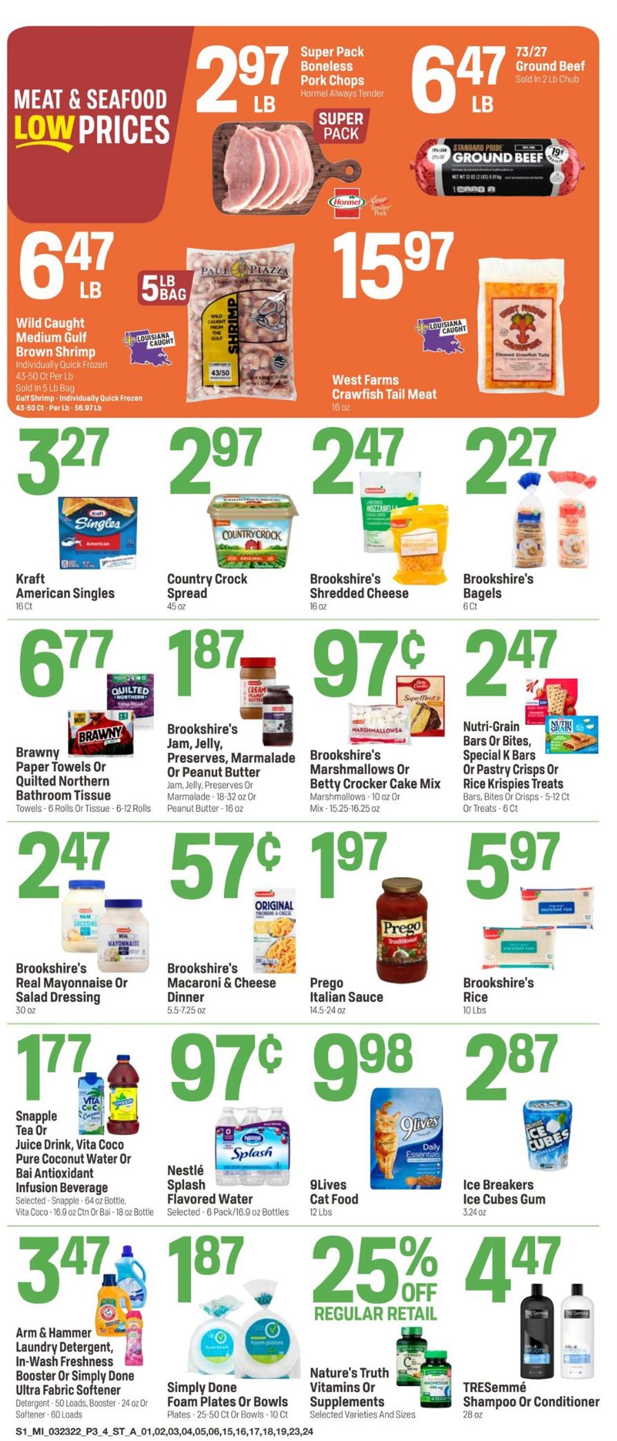 Catalogue Super 1 Foods from 03/23/2022