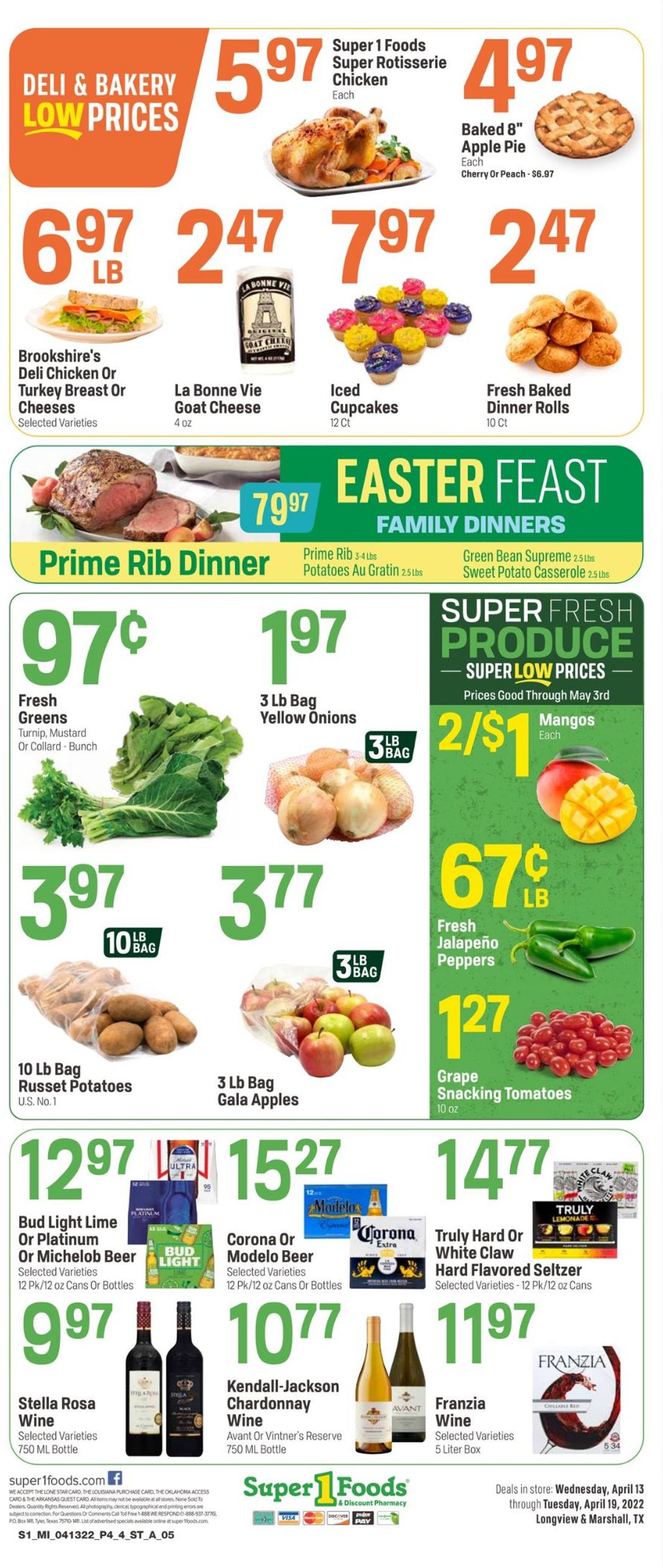 Catalogue Super 1 Foods EASTER 2022 from 04/13/2022