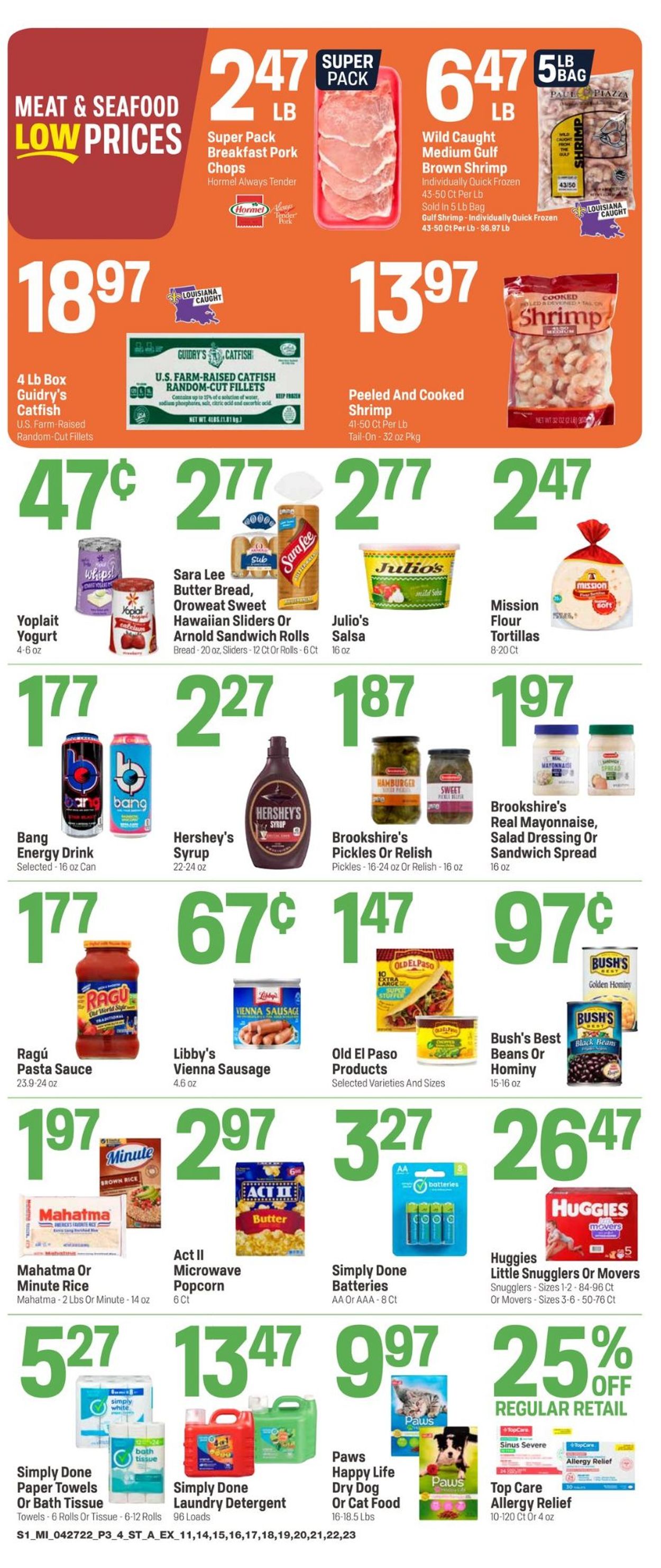 Catalogue Super 1 Foods from 04/27/2022