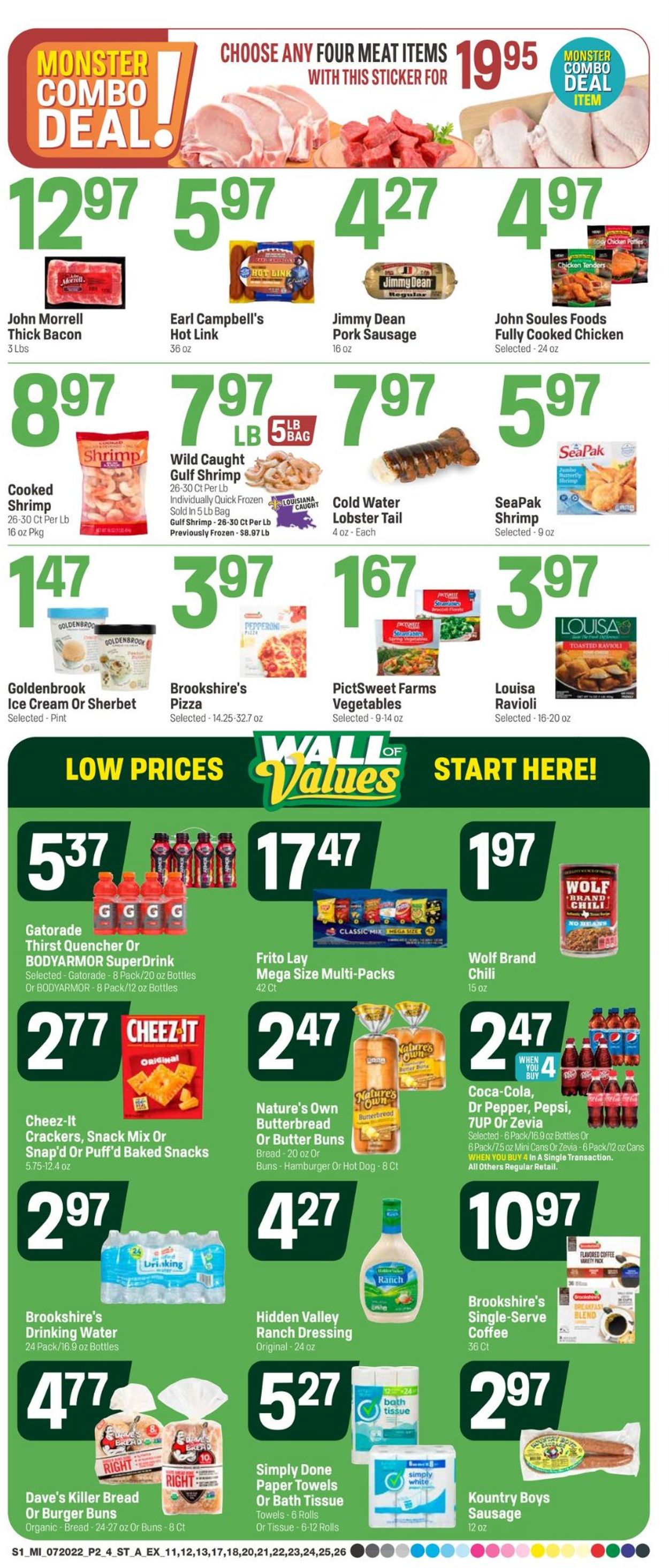 Catalogue Super 1 Foods from 07/20/2022