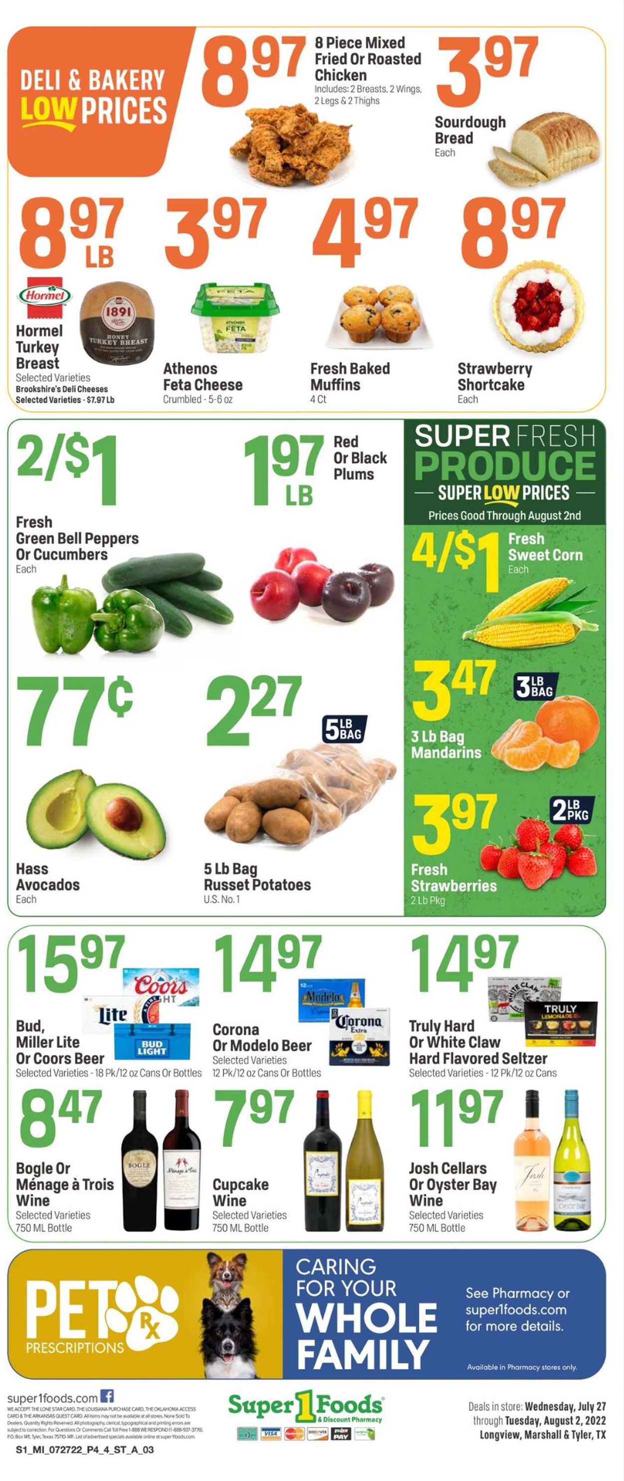 Catalogue Super 1 Foods from 07/27/2022