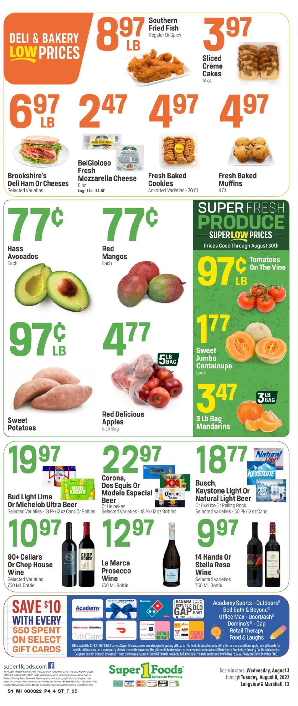 Catalogue Super 1 Foods from 08/03/2022