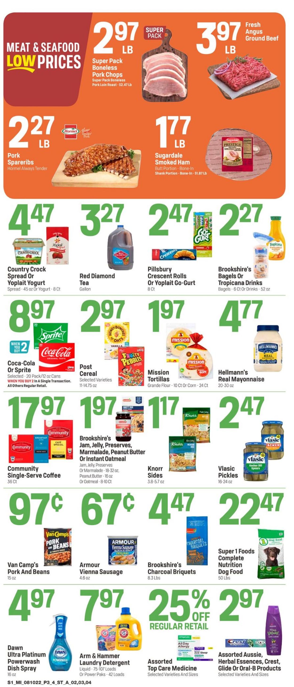 Catalogue Super 1 Foods from 08/10/2022