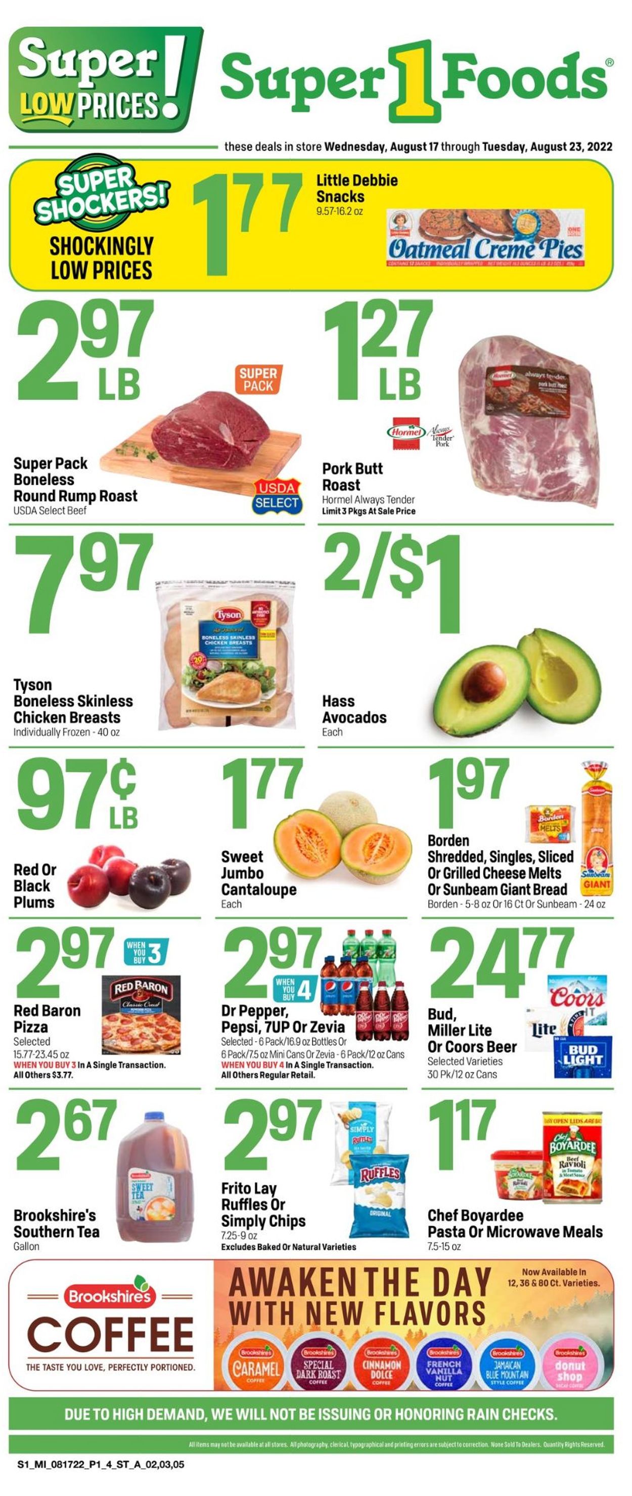 Catalogue Super 1 Foods from 08/17/2022