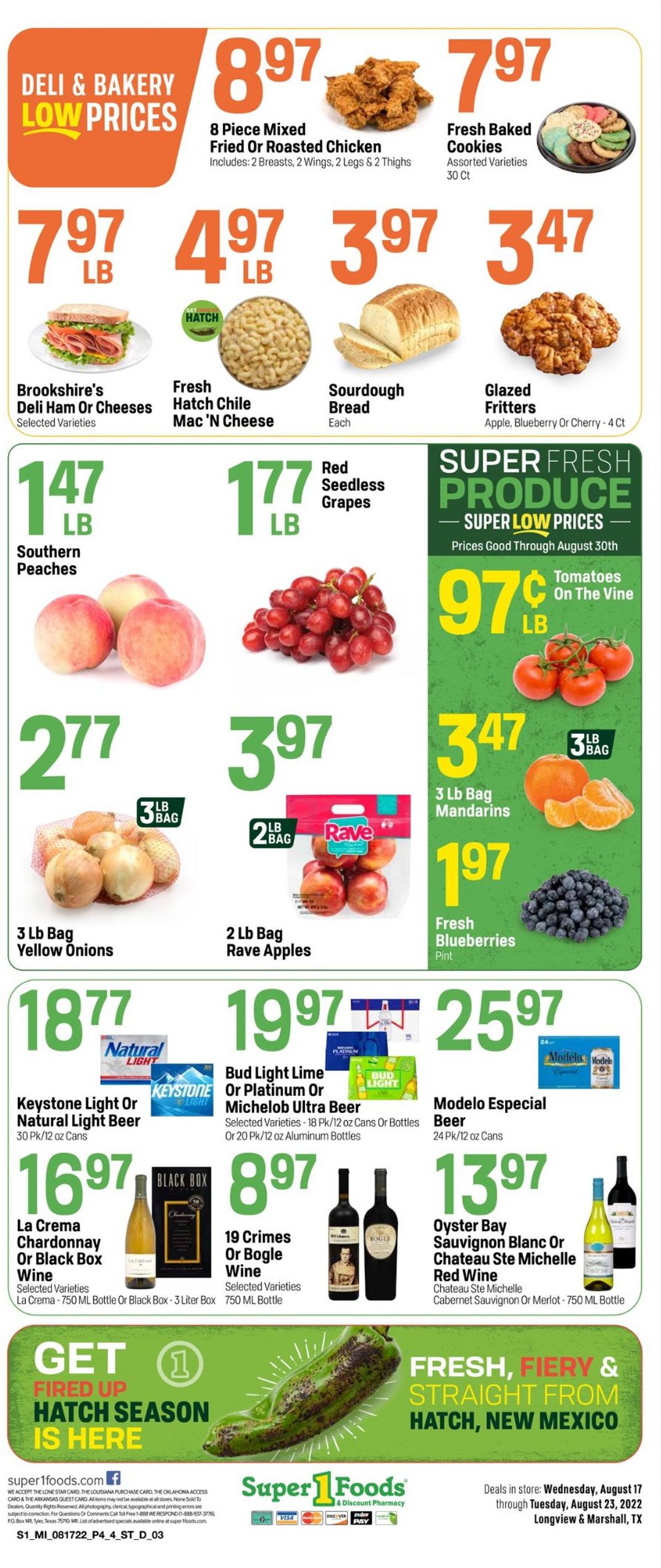 Catalogue Super 1 Foods from 08/17/2022