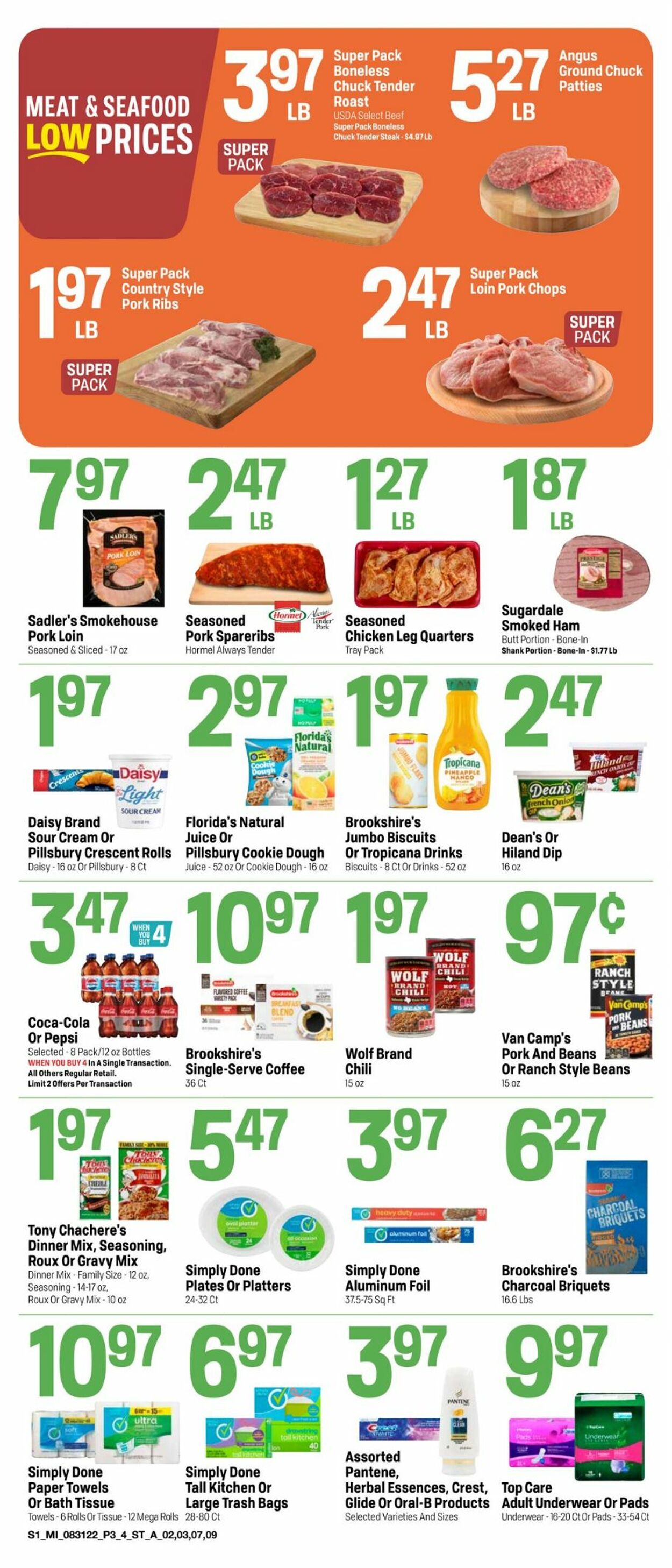 Catalogue Super 1 Foods from 08/31/2022