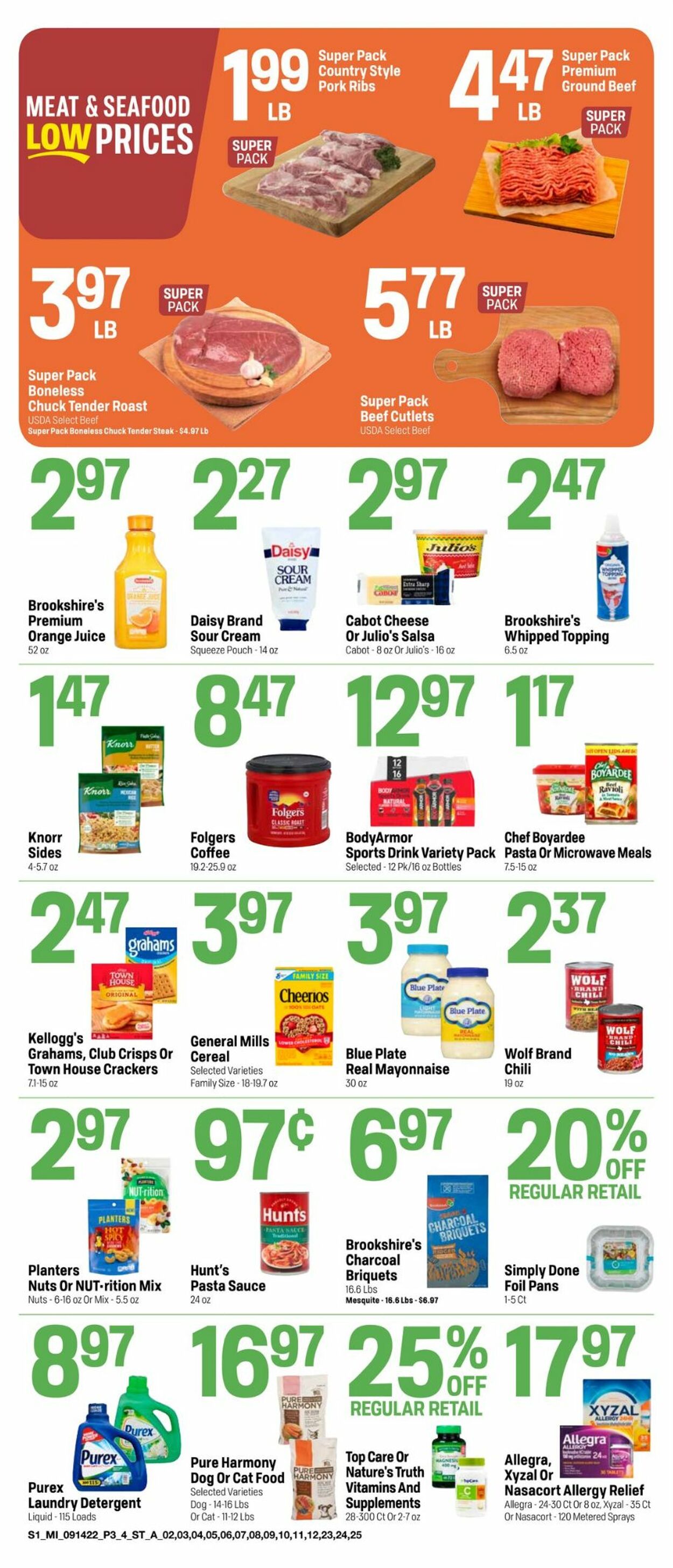 Catalogue Super 1 Foods from 09/14/2022