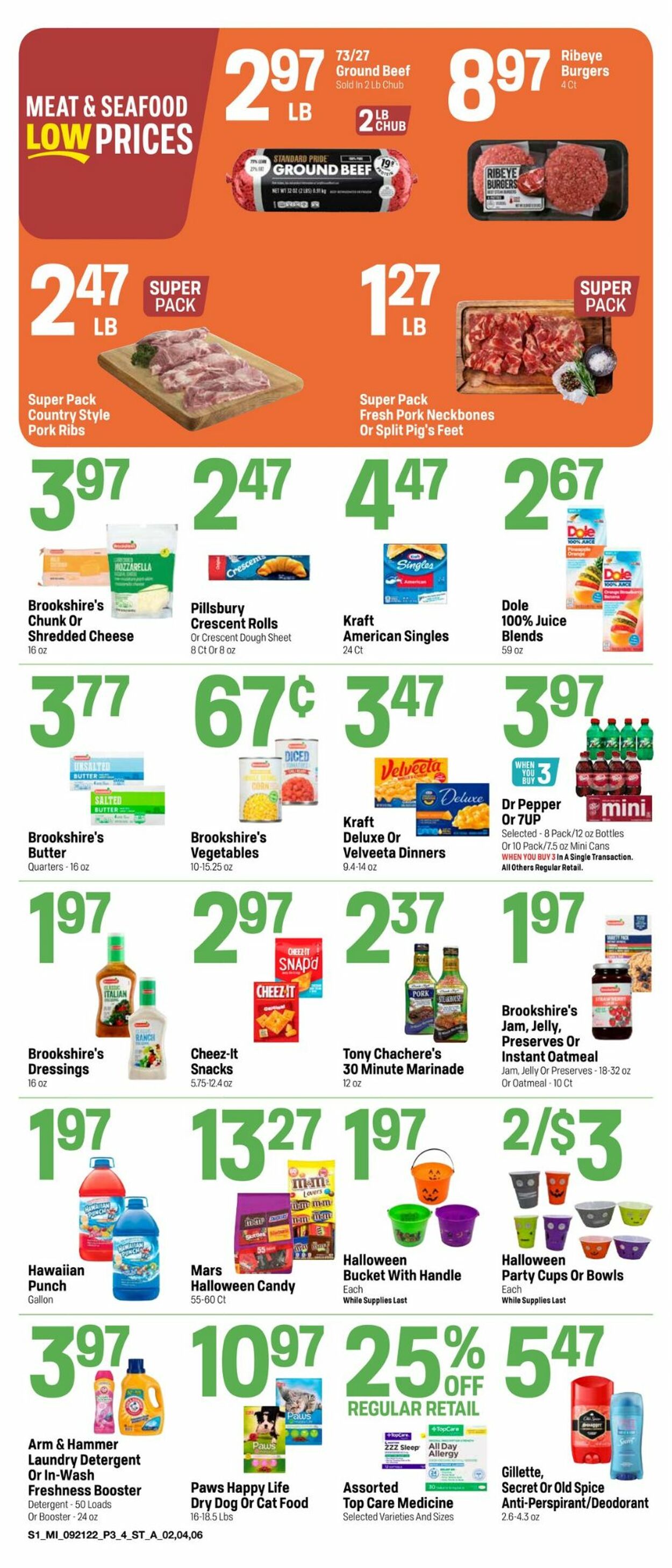 Catalogue Super 1 Foods from 09/21/2022