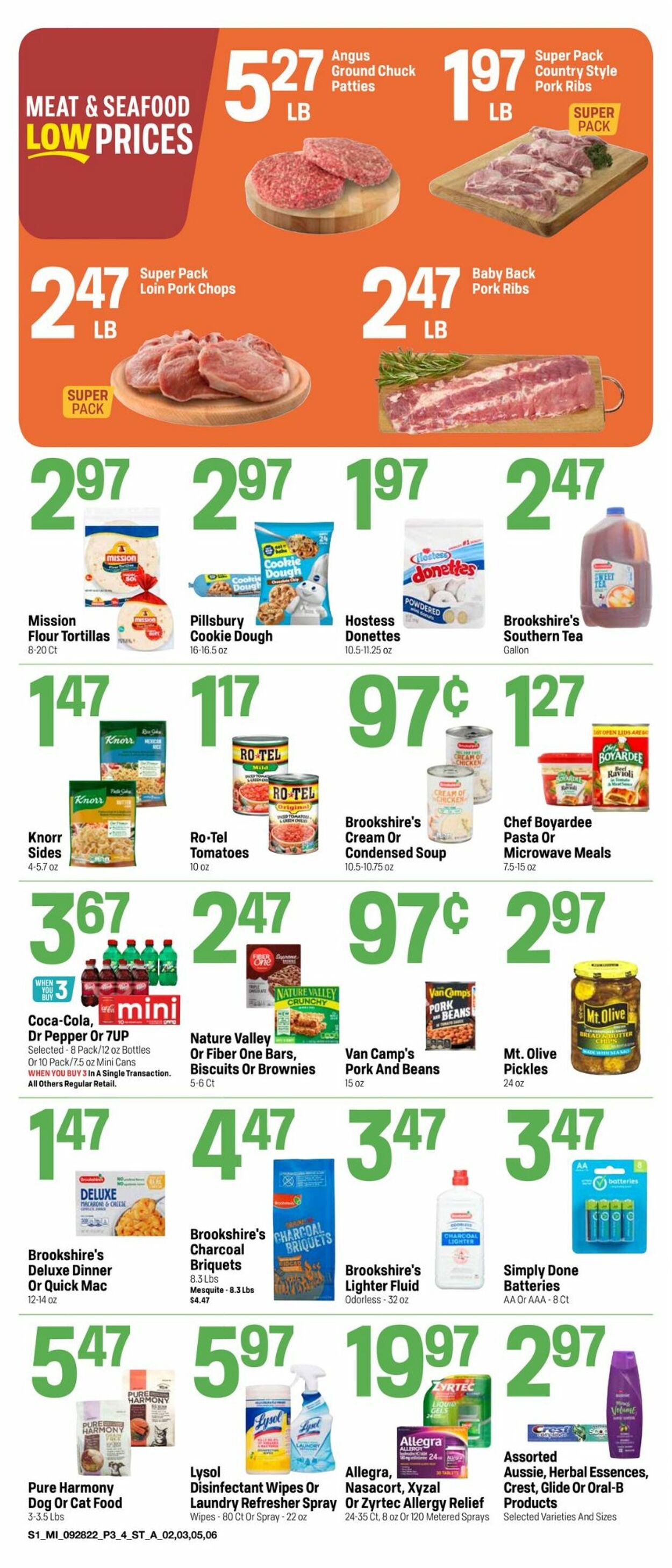 Catalogue Super 1 Foods from 09/28/2022