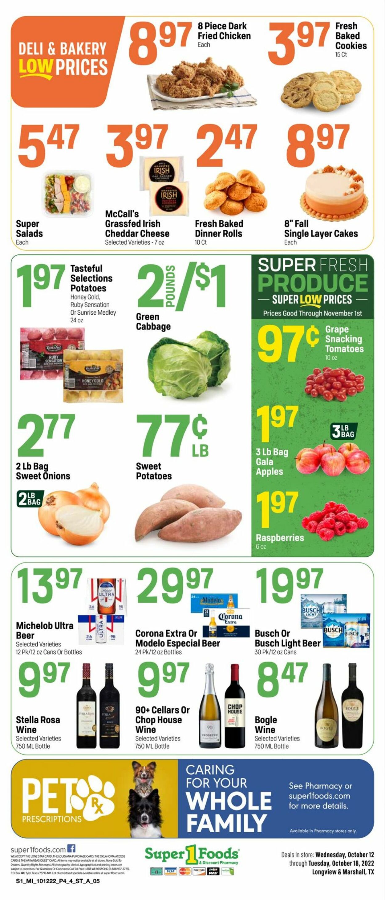 Catalogue Super 1 Foods from 10/12/2022