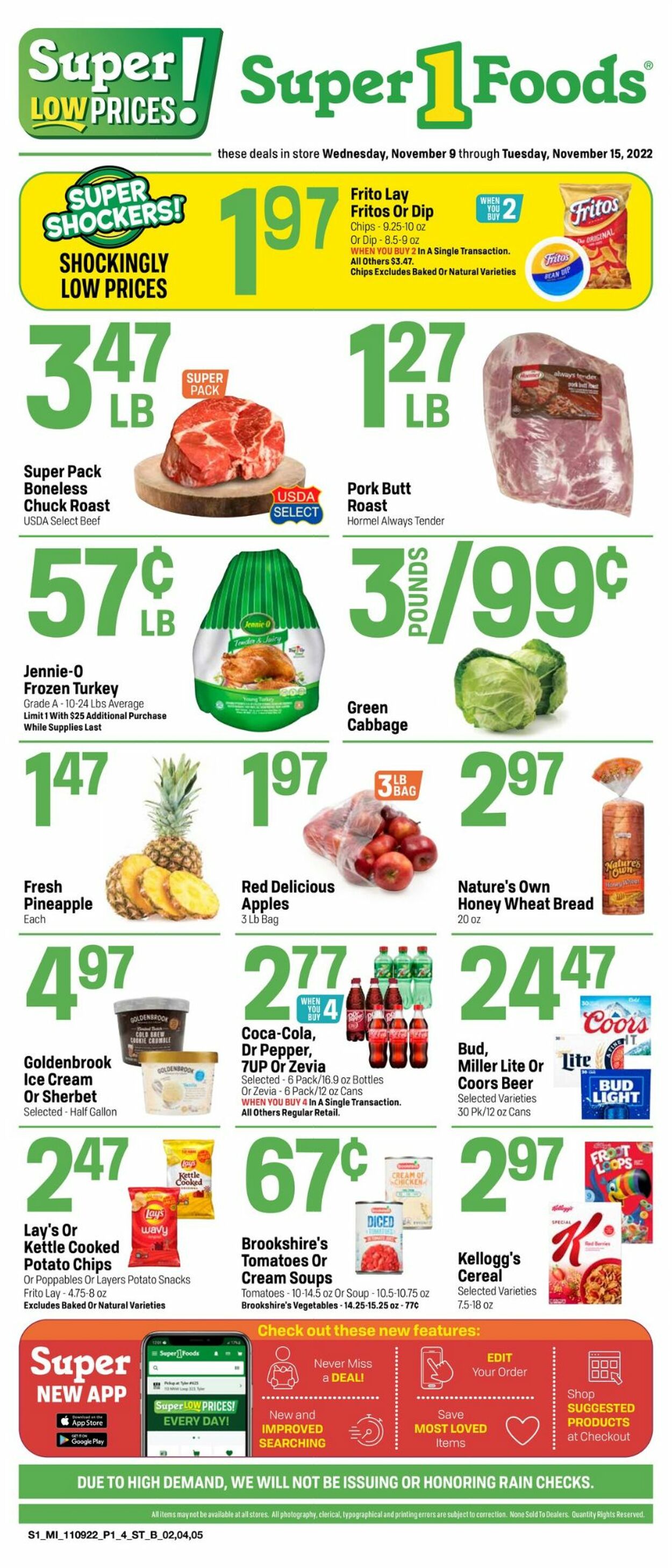 Catalogue Super 1 Foods from 11/09/2022