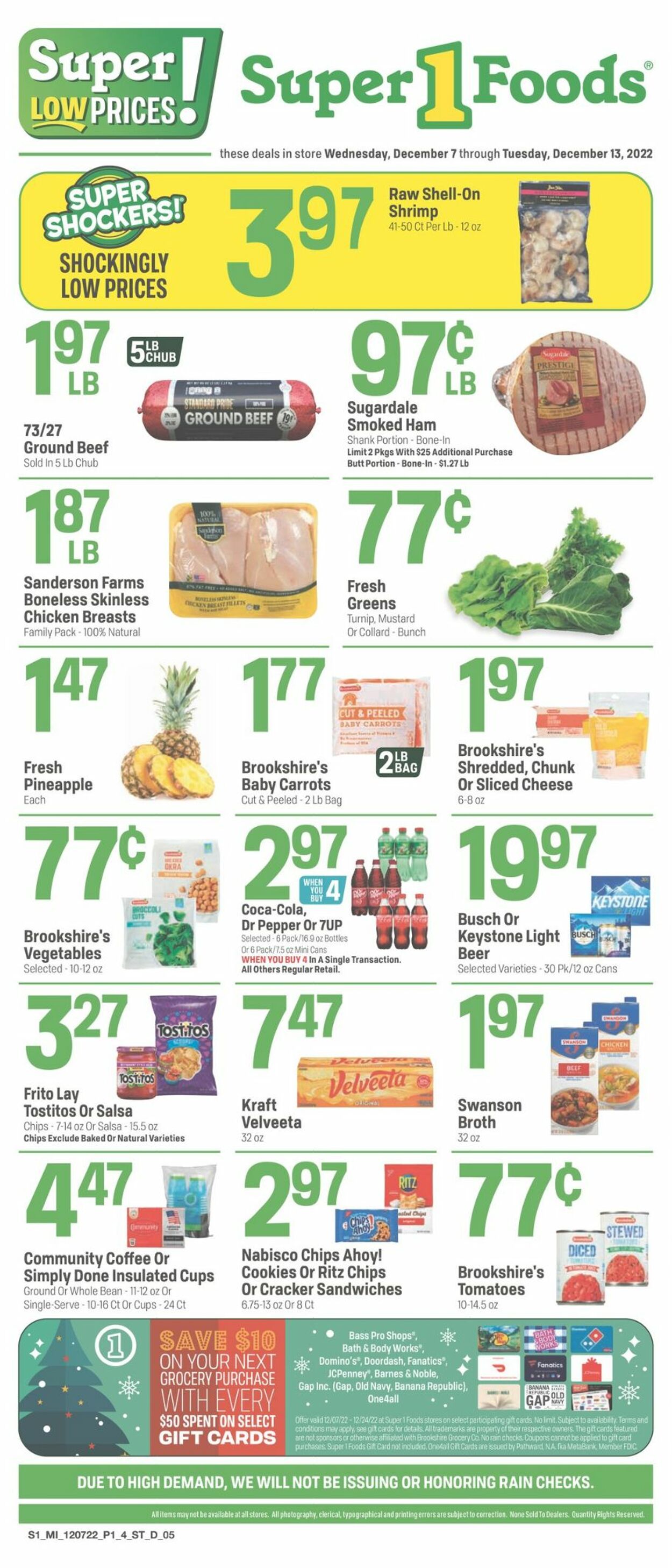 Catalogue Super 1 Foods from 12/07/2022