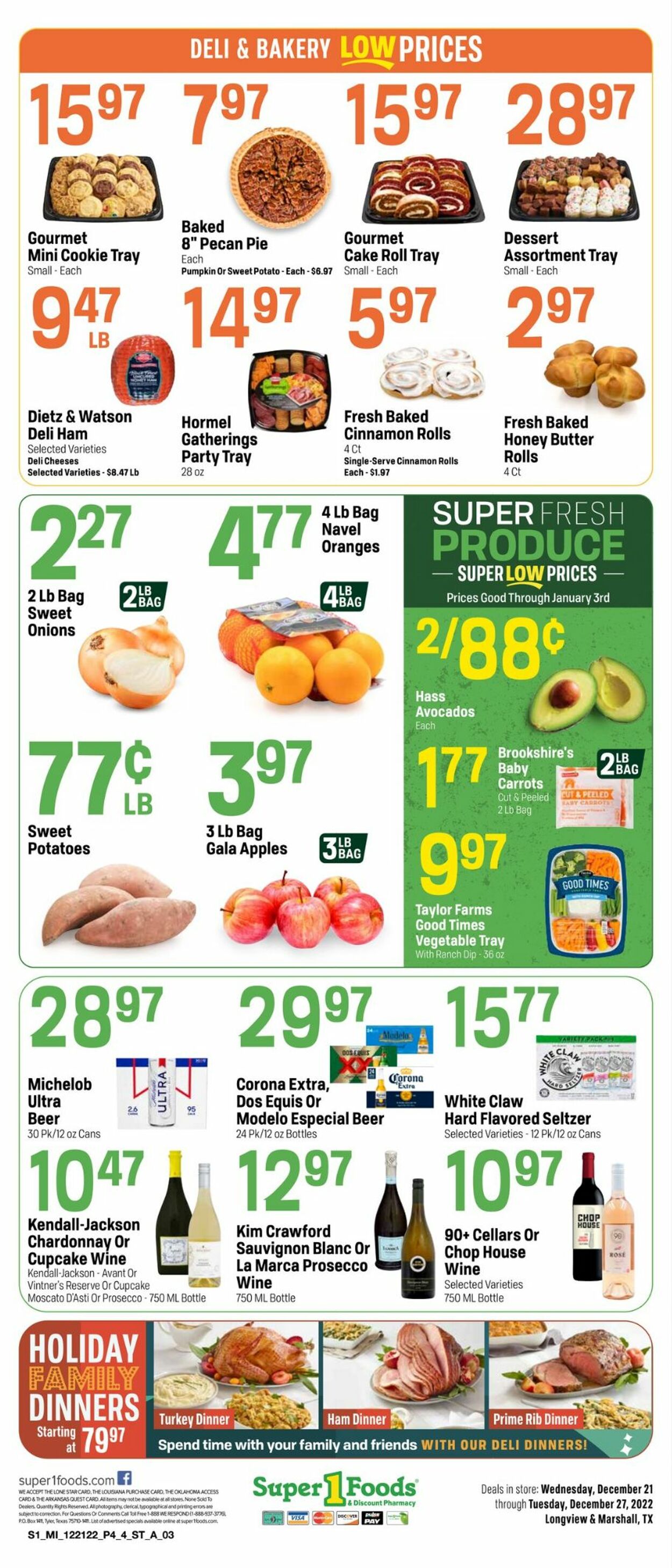 Catalogue Super 1 Foods from 12/21/2022