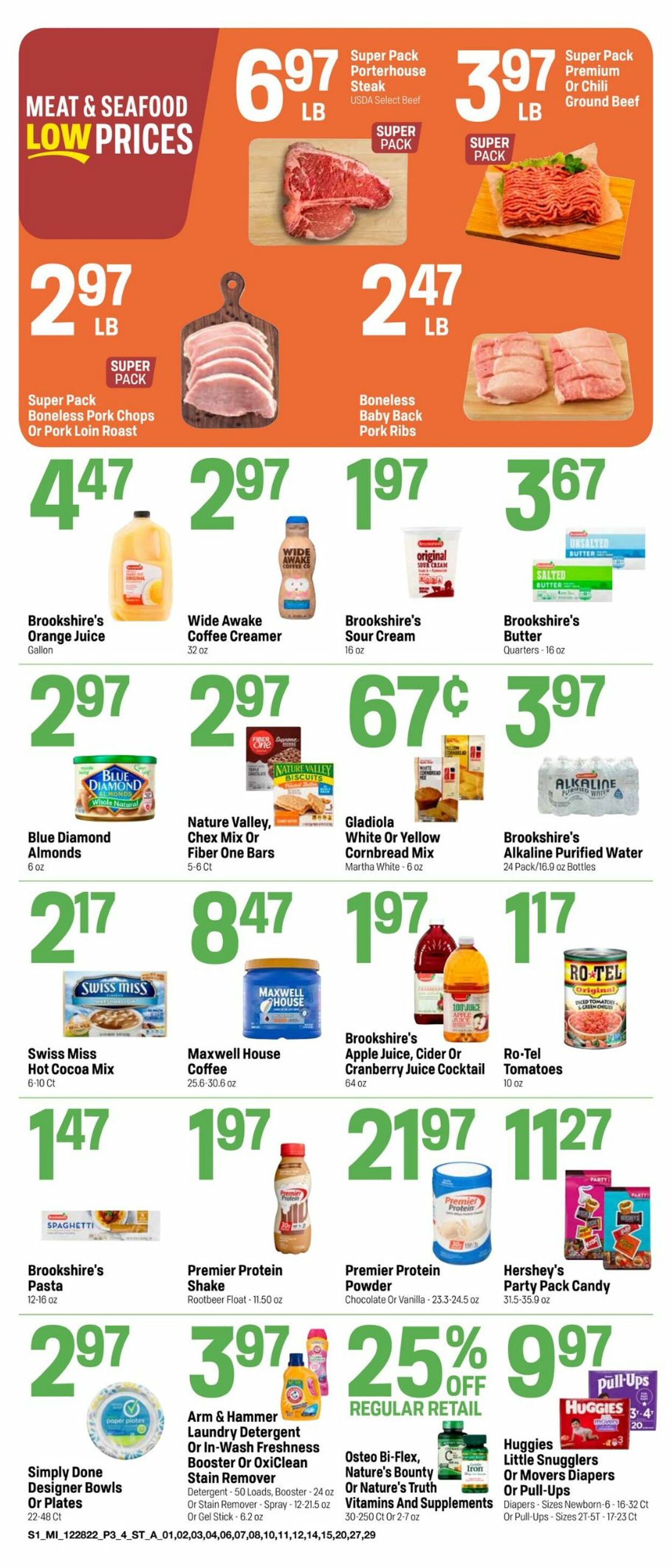 Catalogue Super 1 Foods from 12/28/2022