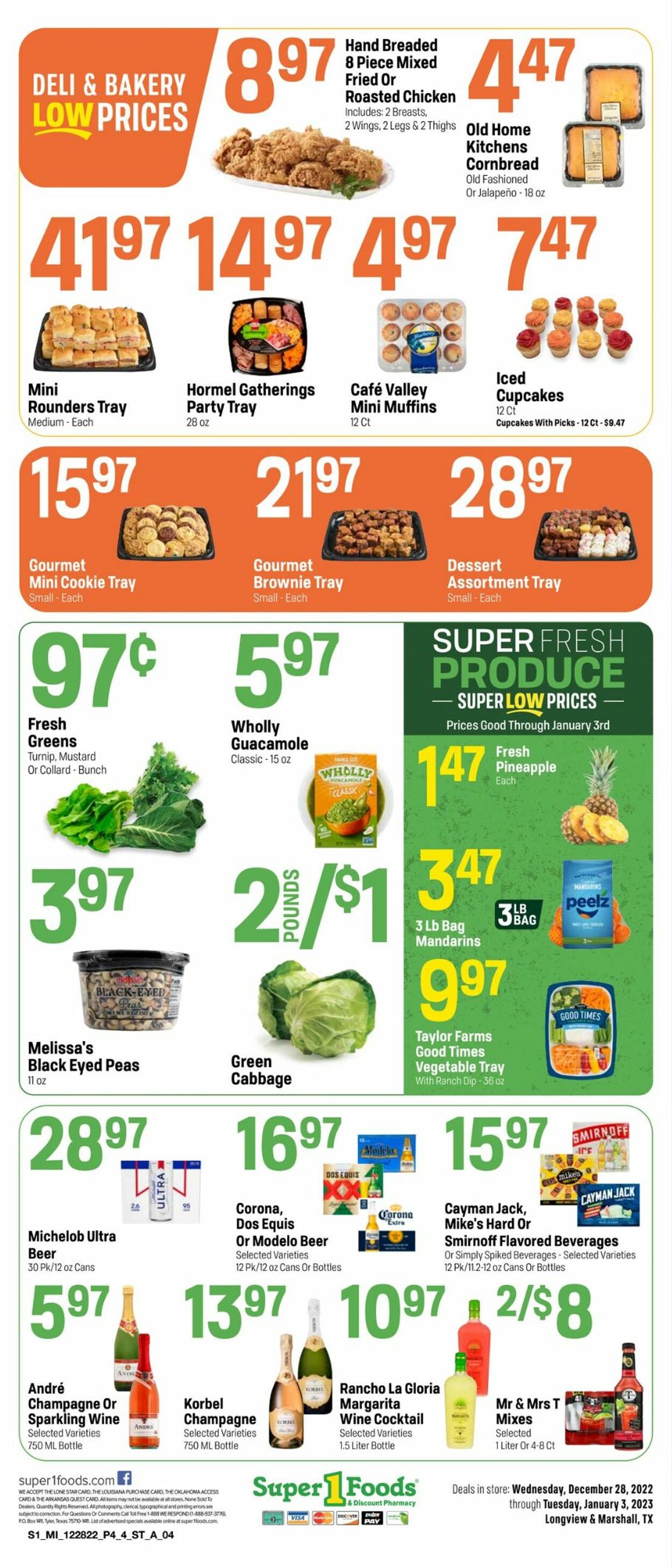 Catalogue Super 1 Foods from 12/28/2022