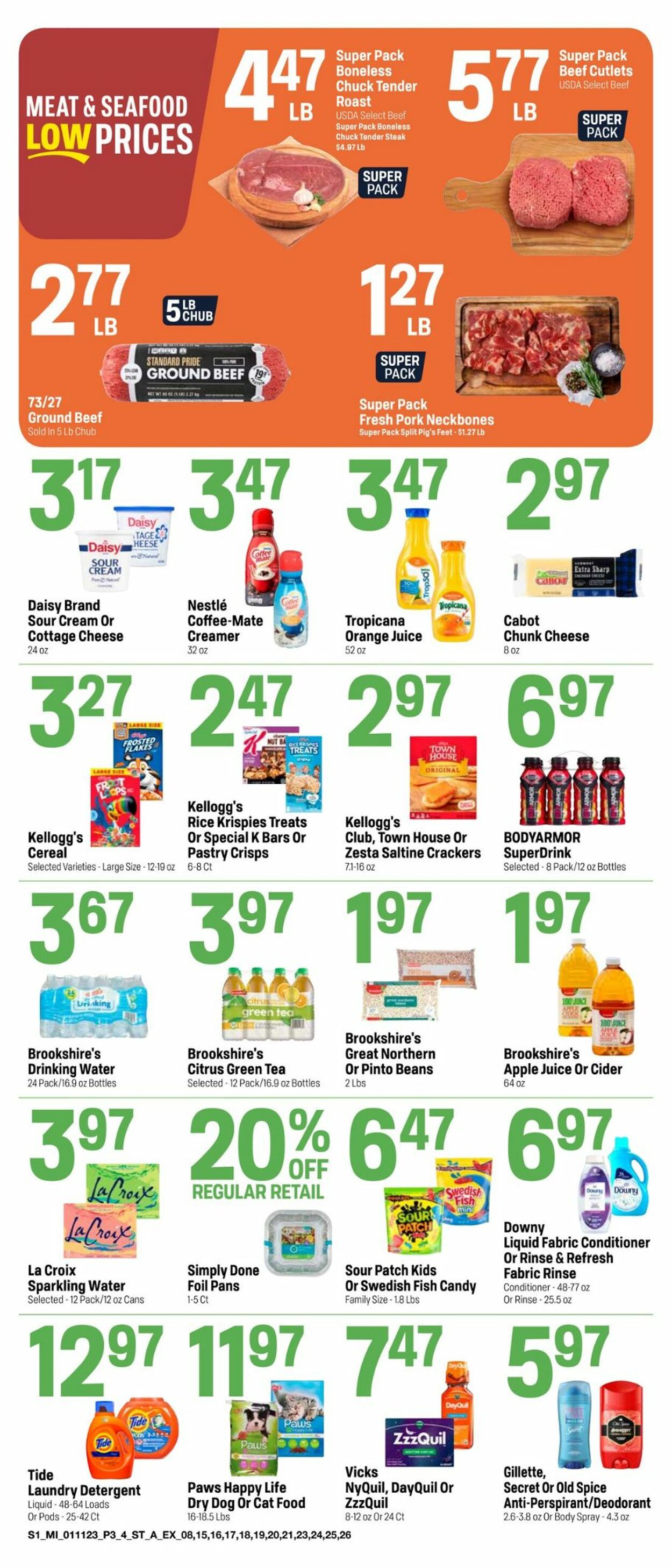 Catalogue Super 1 Foods from 01/11/2023