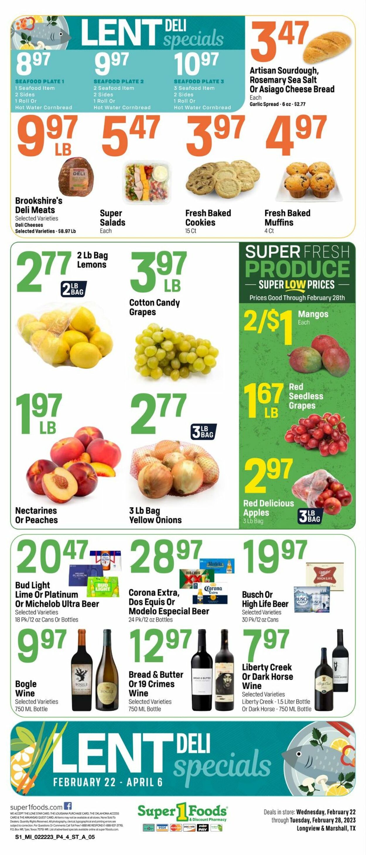 Catalogue Super 1 Foods from 02/22/2023