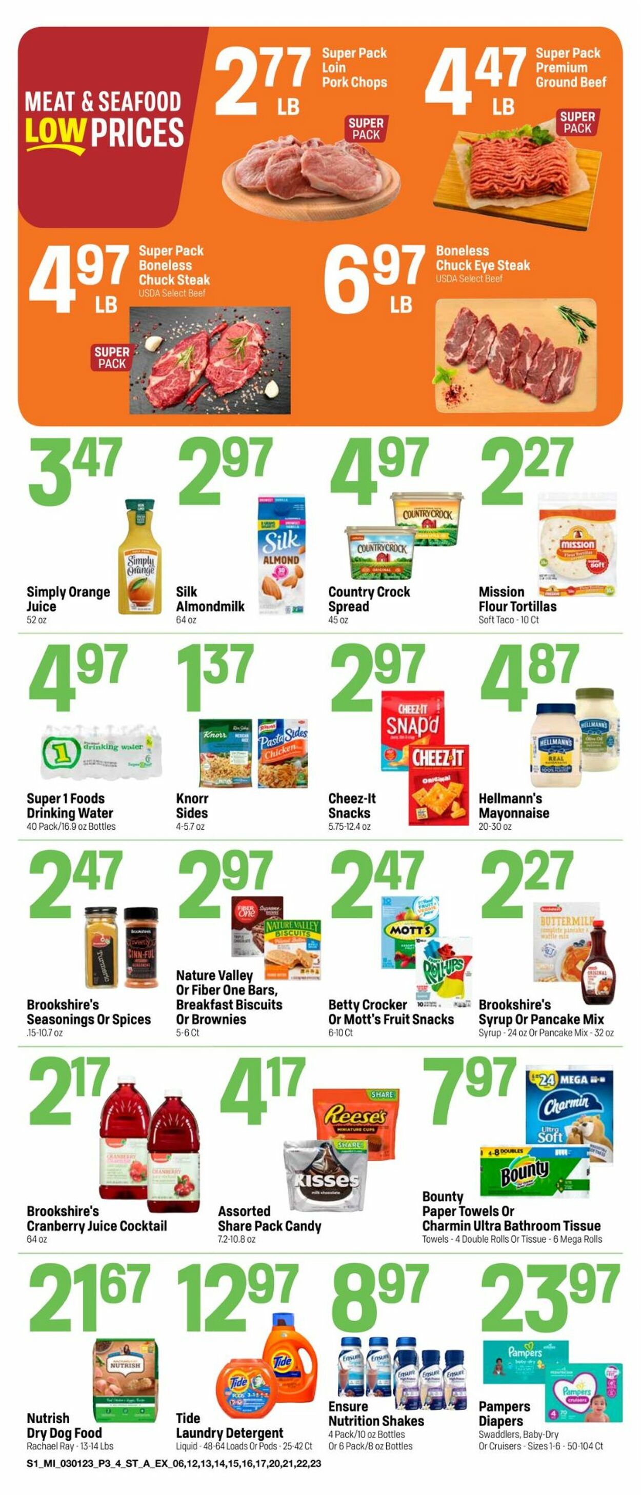 Catalogue Super 1 Foods from 03/01/2023