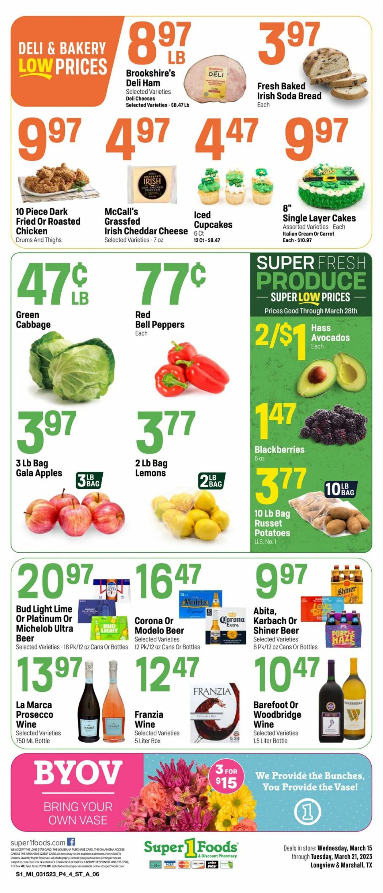 Catalogue Super 1 Foods from 03/15/2023