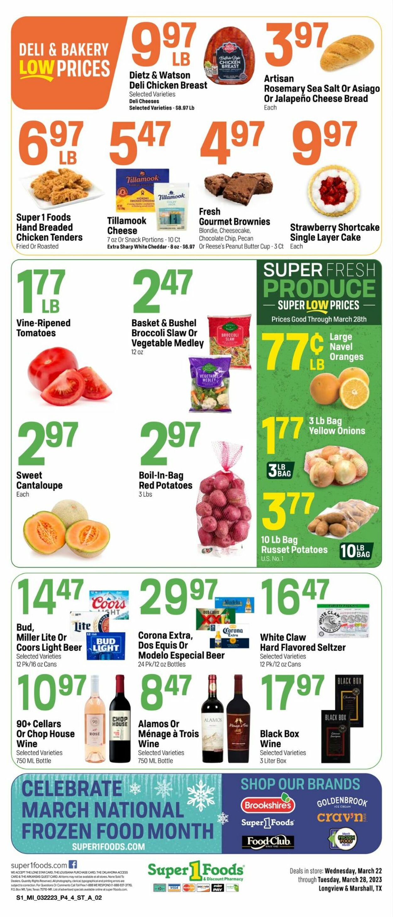 Catalogue Super 1 Foods from 03/22/2023