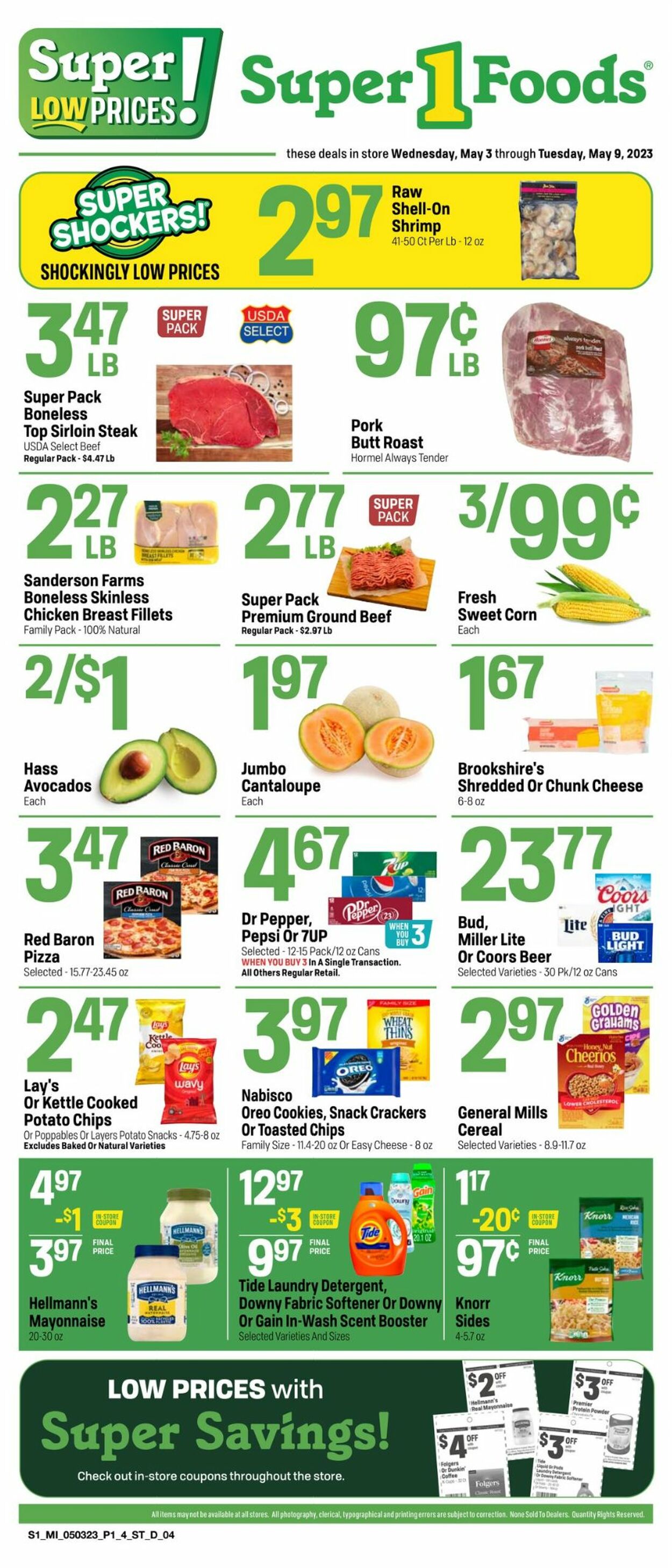 Catalogue Super 1 Foods from 05/03/2023