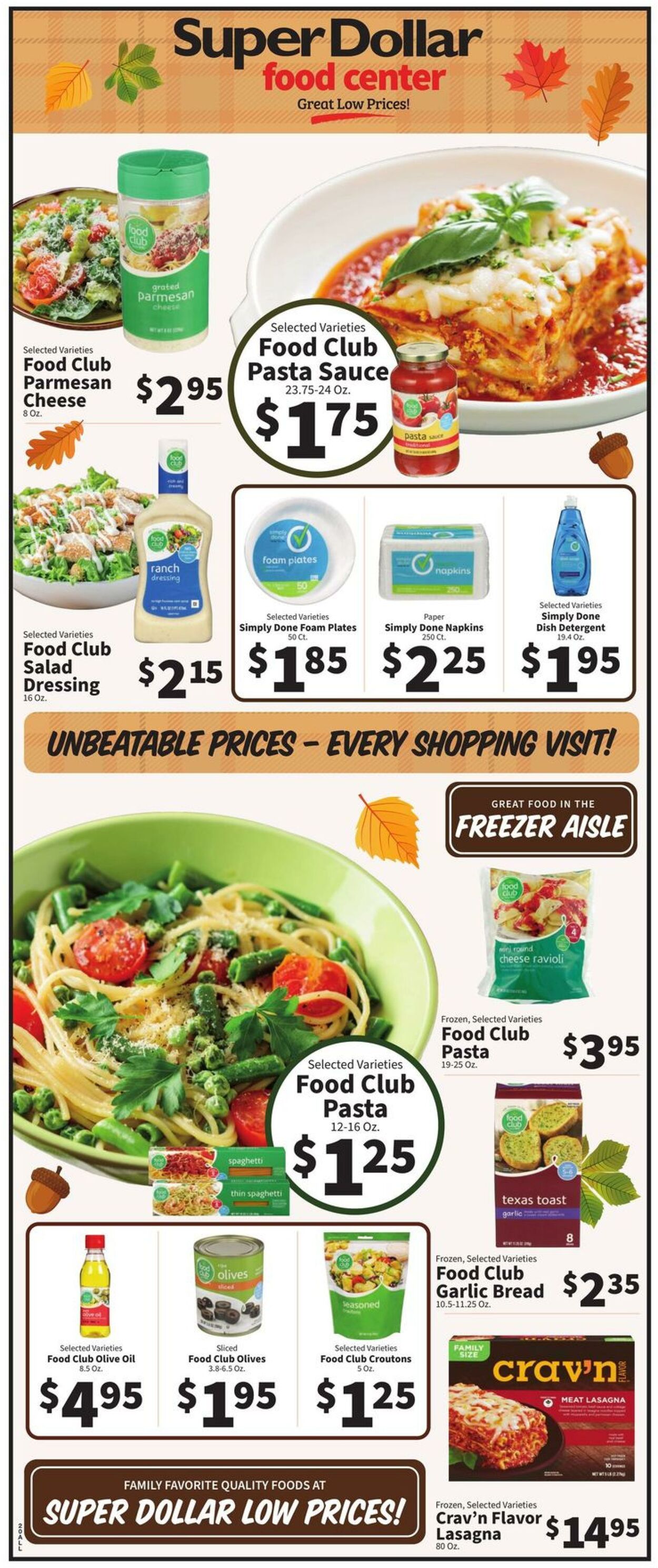 Catalogue Super Dollar Food Center from 10/16/2024