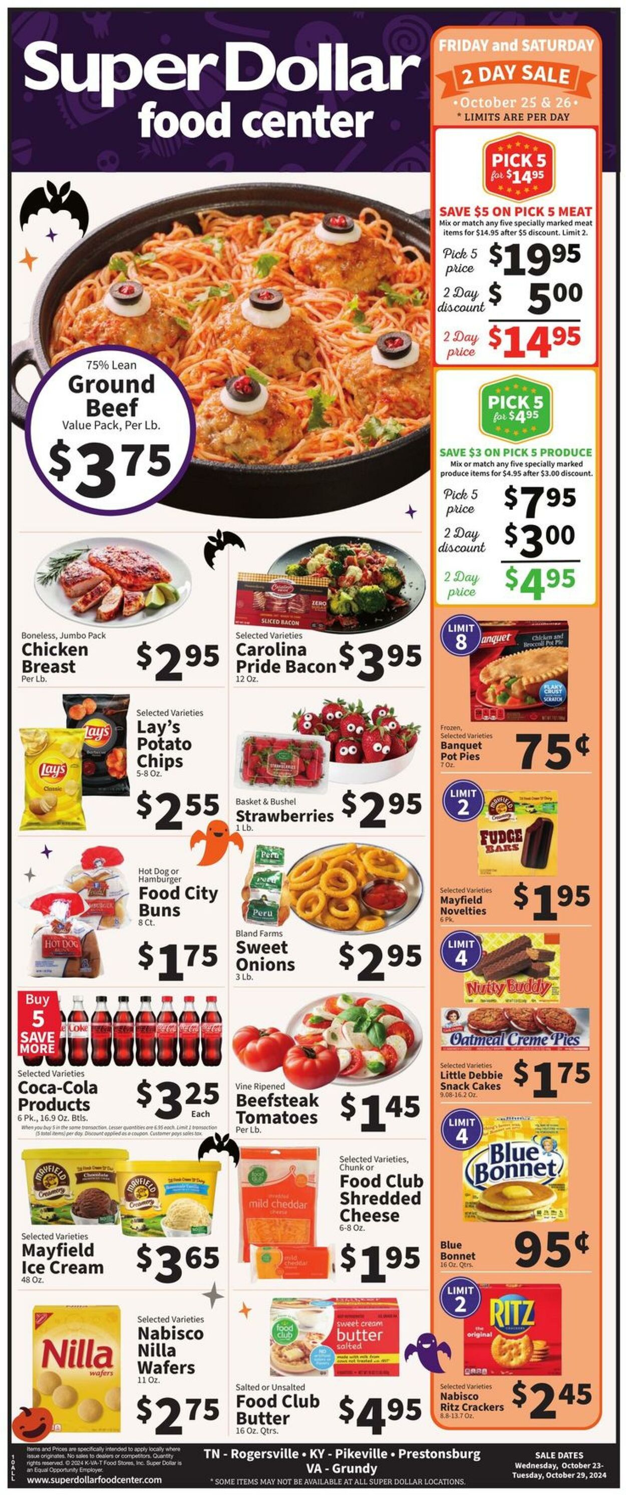 Catalogue Super Dollar Food Center from 10/23/2024