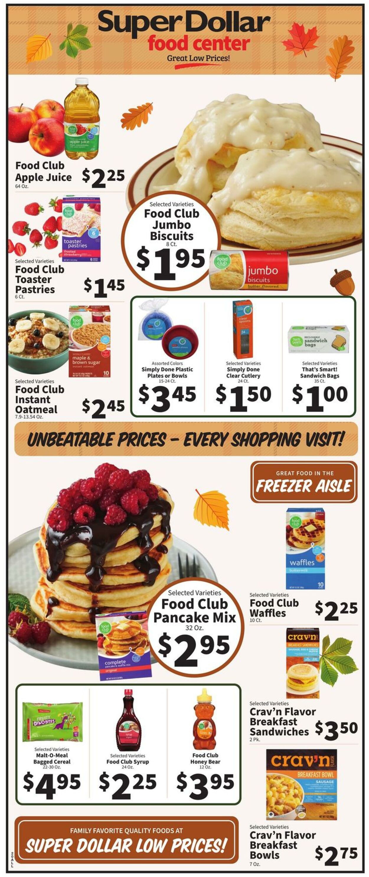 Catalogue Super Dollar Food Center from 10/30/2024