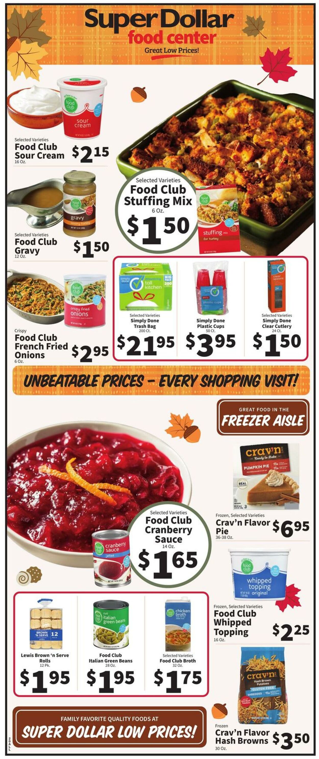 Catalogue Super Dollar Food Center from 11/13/2024