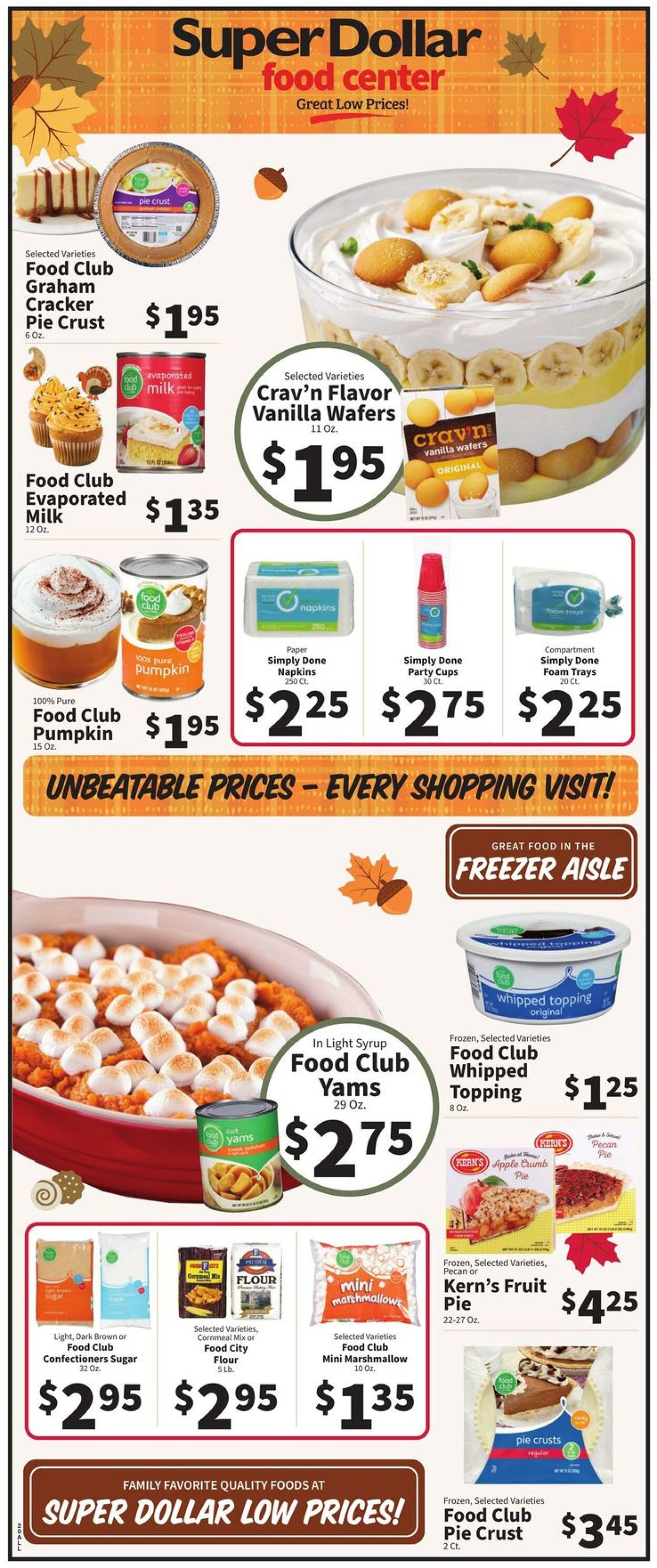 Catalogue Super Dollar Food Center from 11/20/2024