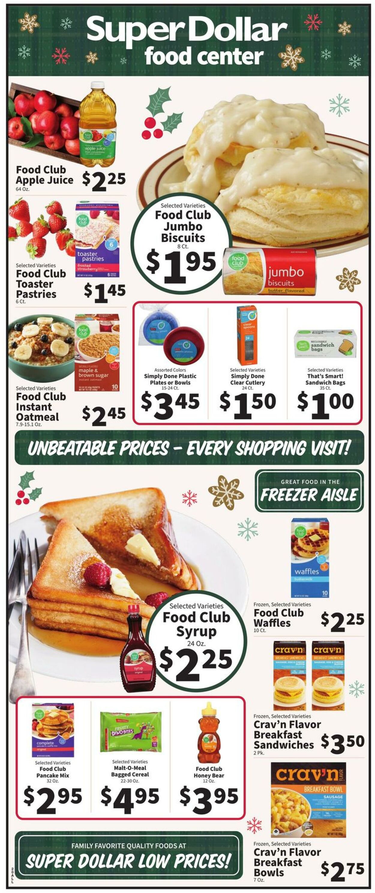 Catalogue Super Dollar Food Center from 11/29/2024