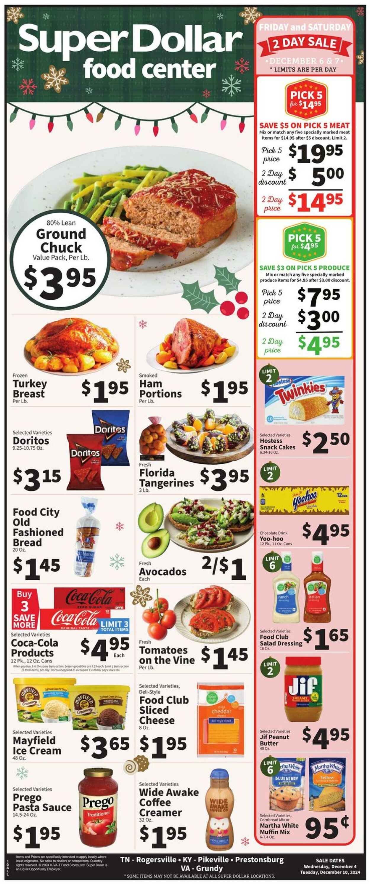 Catalogue Super Dollar Food Center from 12/04/2024