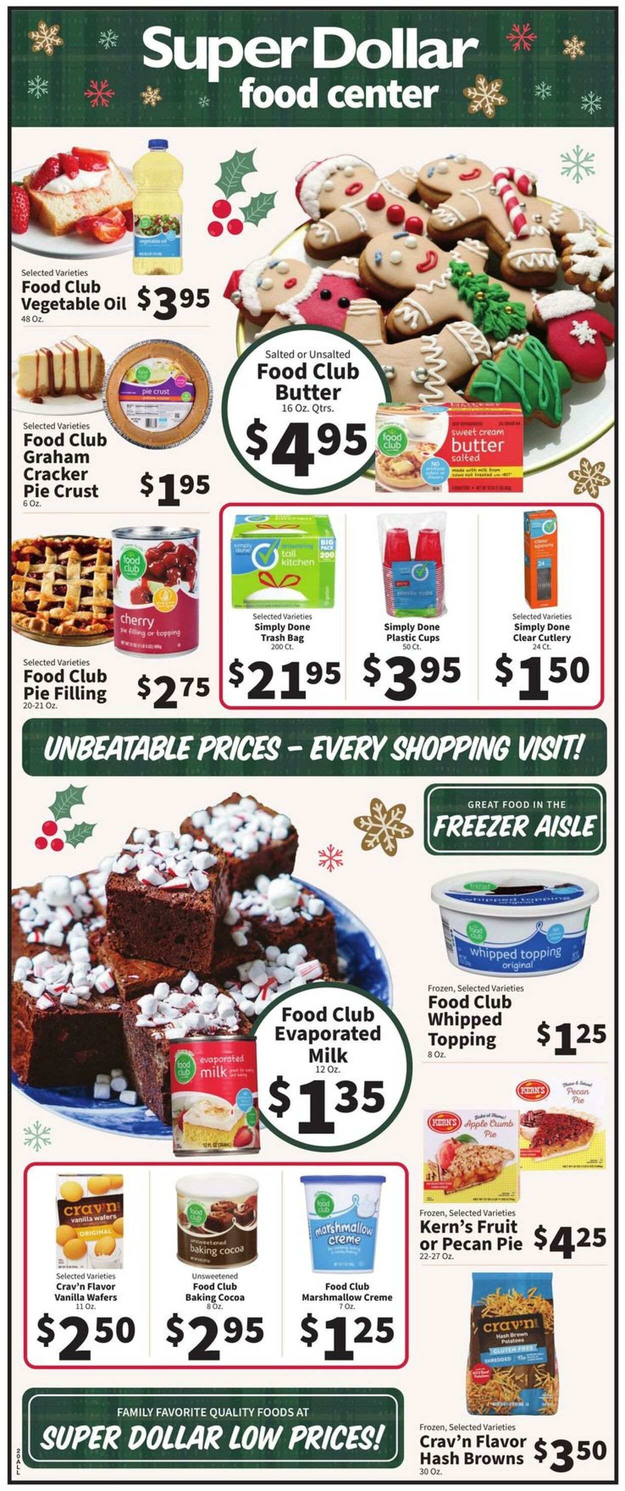 Catalogue Super Dollar Food Center from 12/11/2024