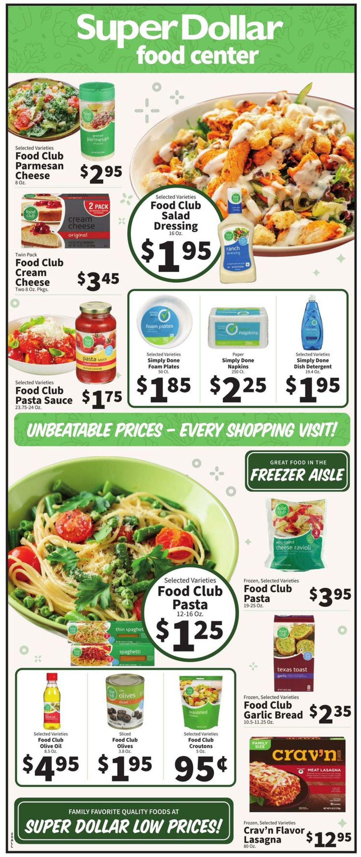 Catalogue Super Dollar Food Center from 01/15/2025