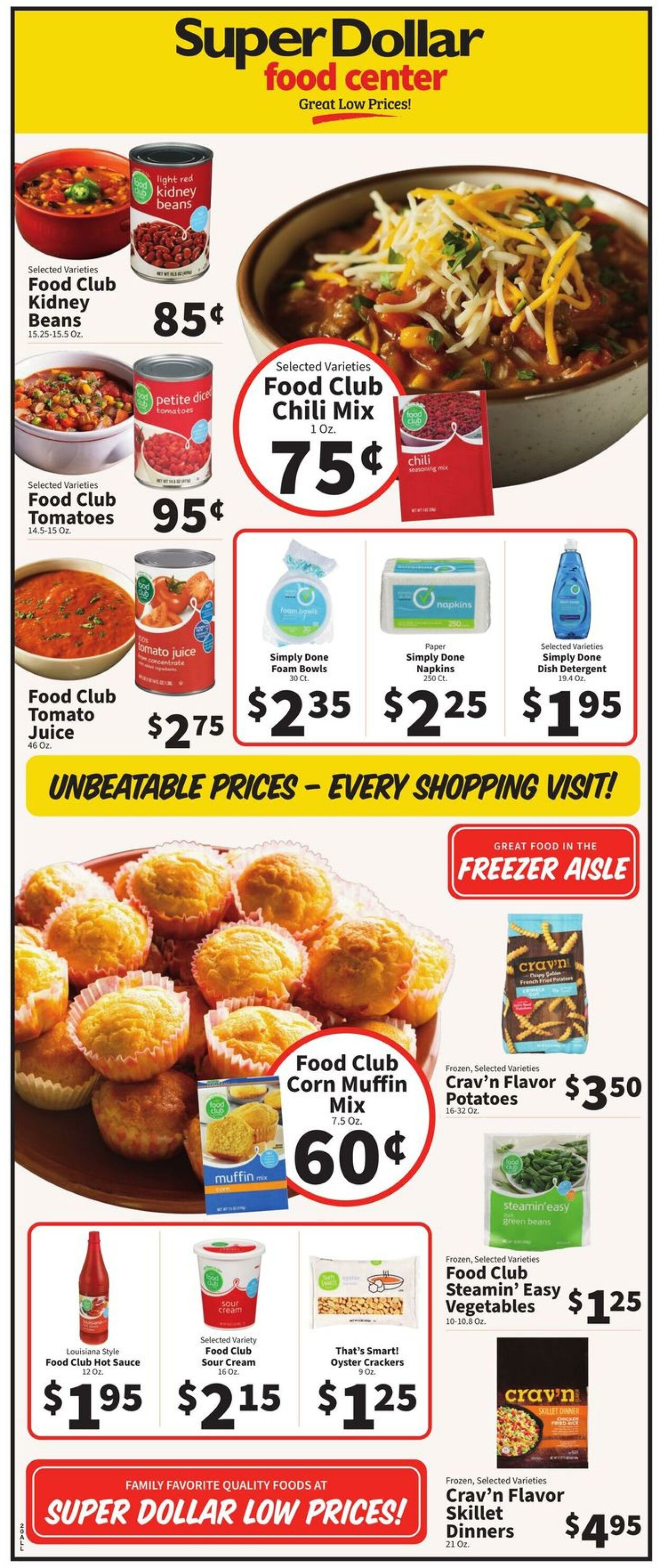 Catalogue Super Dollar Food Center from 02/26/2025