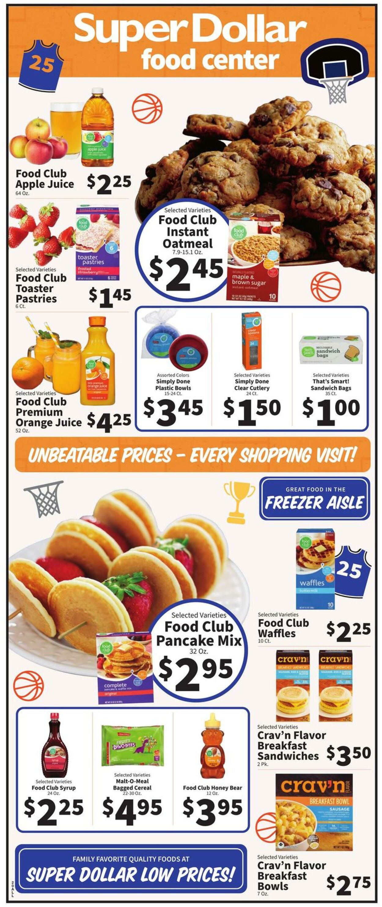 Catalogue Super Dollar Food Center from 03/19/2025