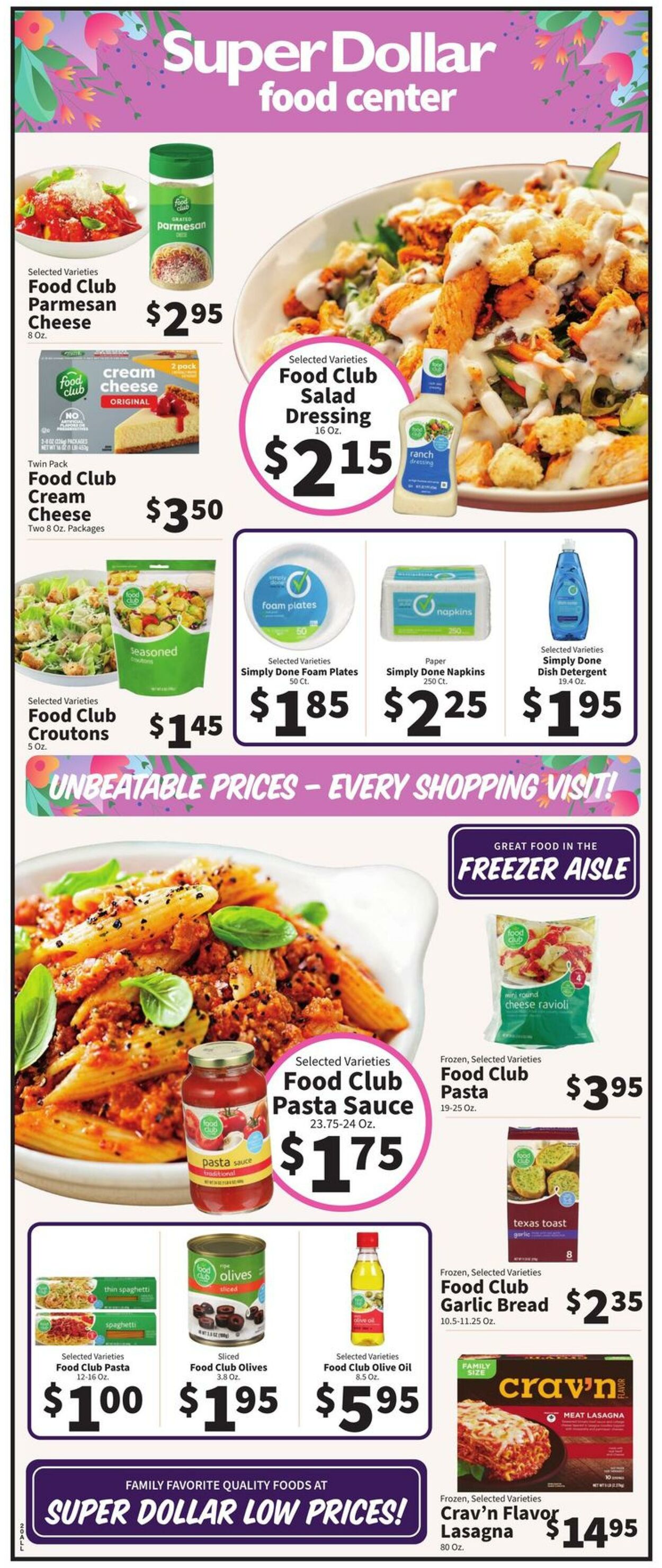 Catalogue Super Dollar Food Center from 05/07/2025
