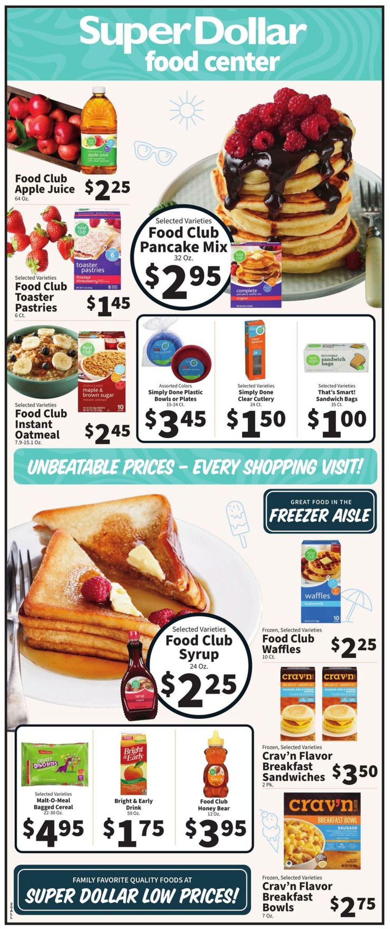 Catalogue Super Dollar Food Center from 05/14/2025