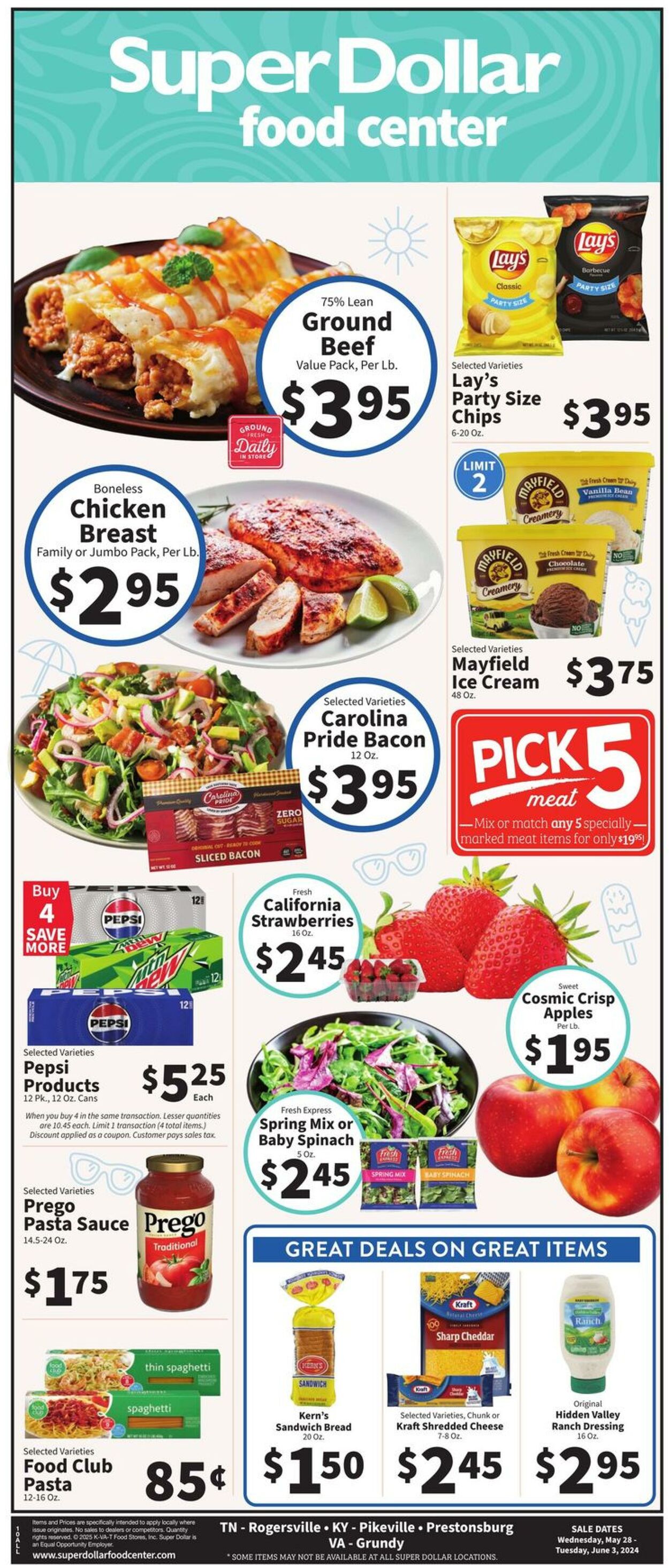 Catalogue Super Dollar Food Center from 05/28/2025
