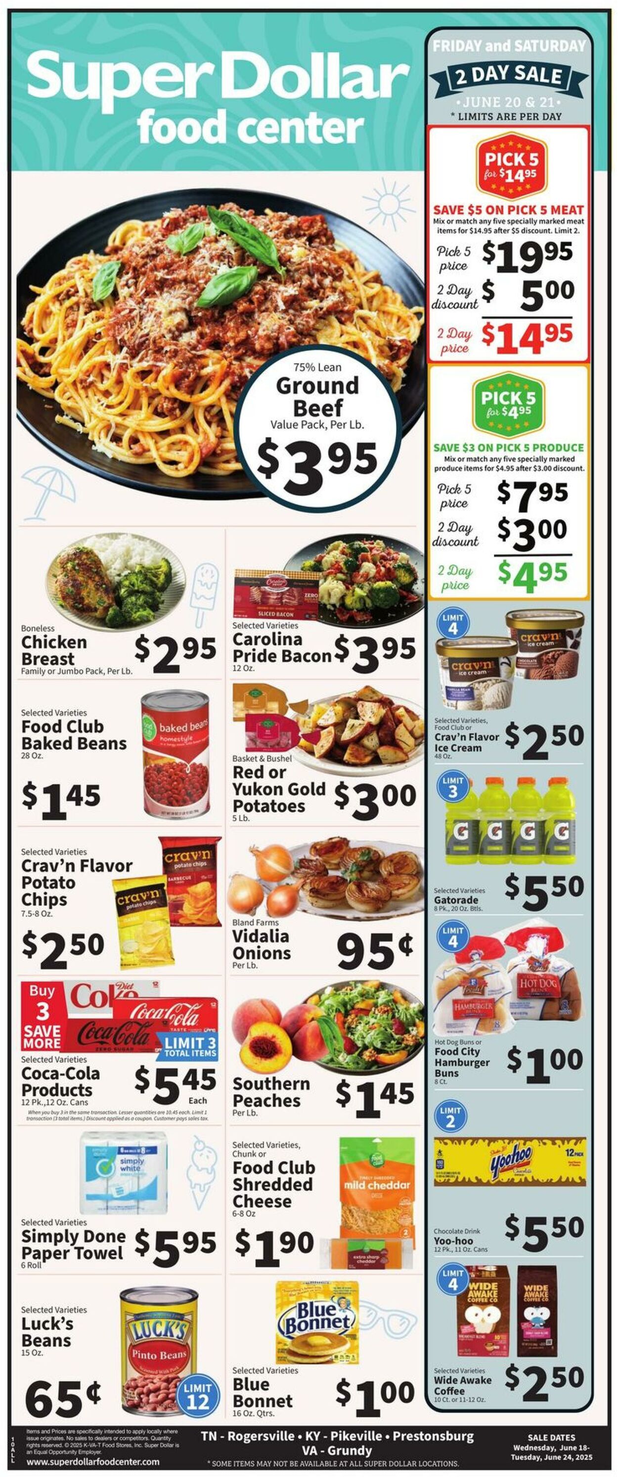 Catalogue Super Dollar Food Center from 06/18/2025