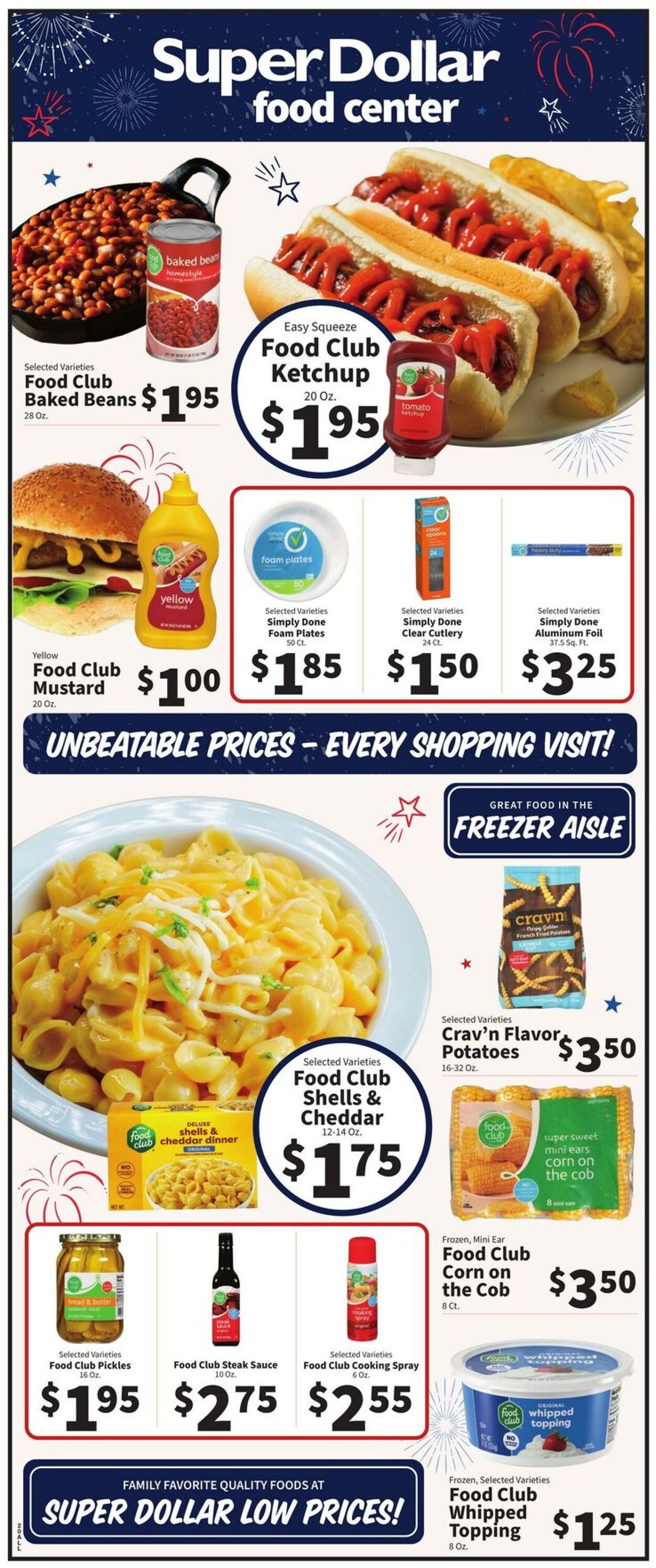 Catalogue Super Dollar Food Center from 06/25/2025