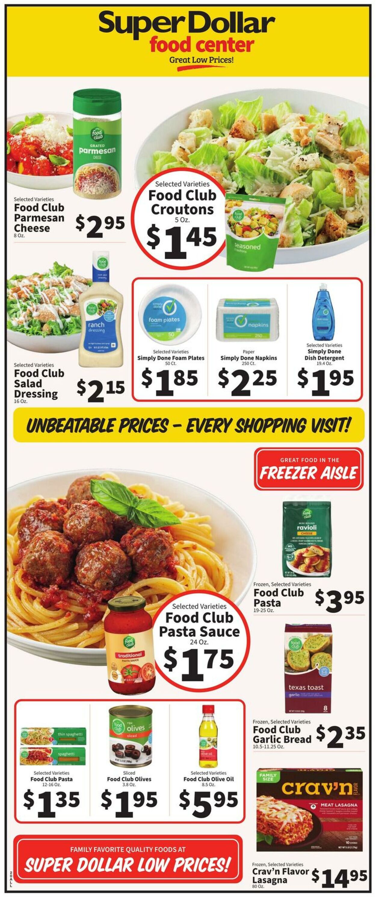 Catalogue Super Dollar Food Center from 07/16/2025