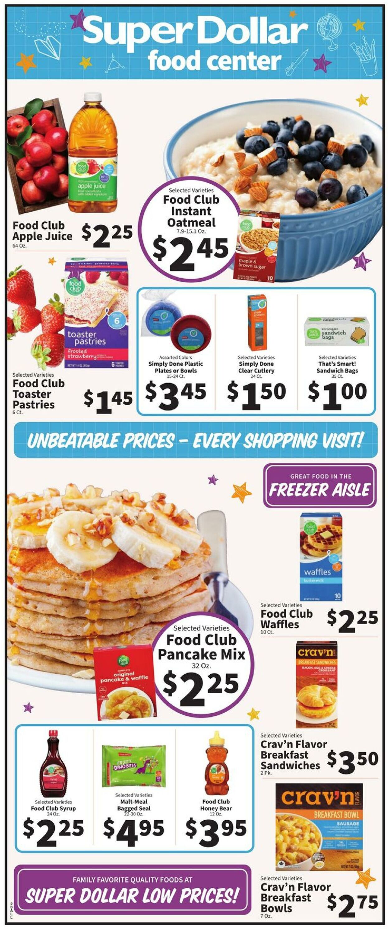 Catalogue Super Dollar Food Center from 08/06/2025