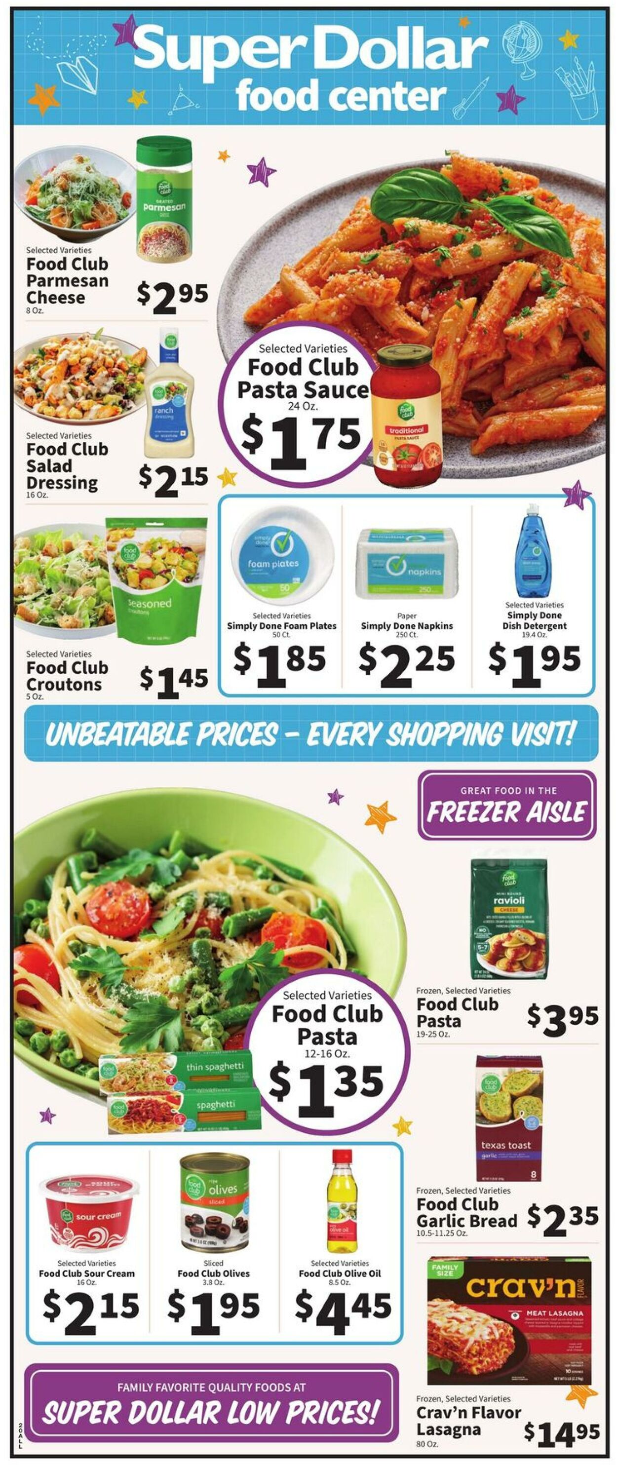 Catalogue Super Dollar Food Center from 08/13/2025