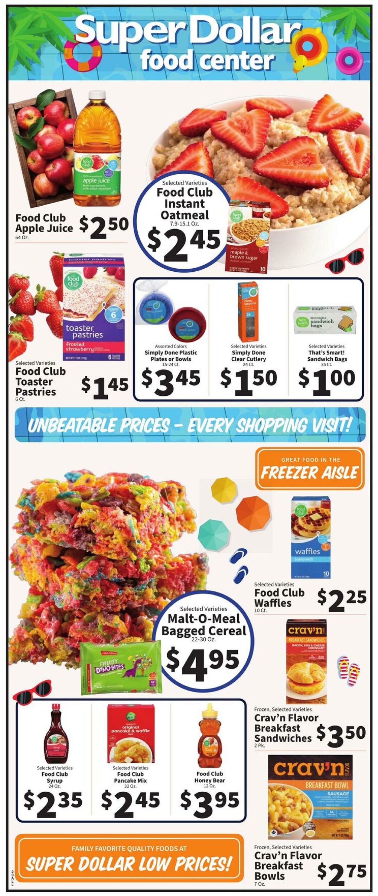 Catalogue Super Dollar Food Center from 08/20/2025
