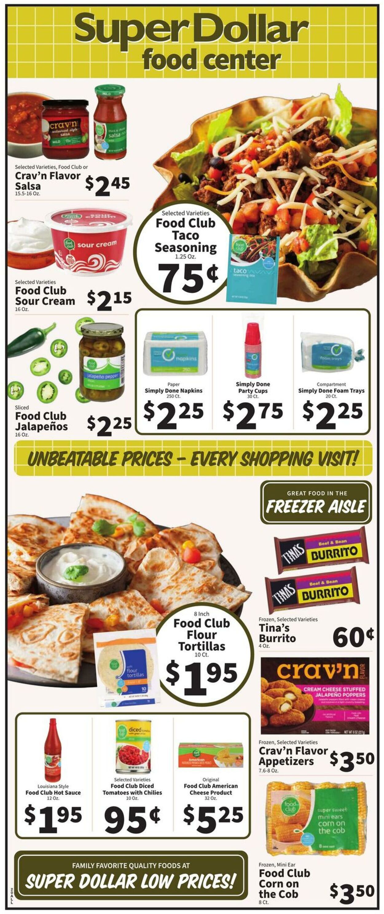 Catalogue Super Dollar Food Center from 09/03/2025