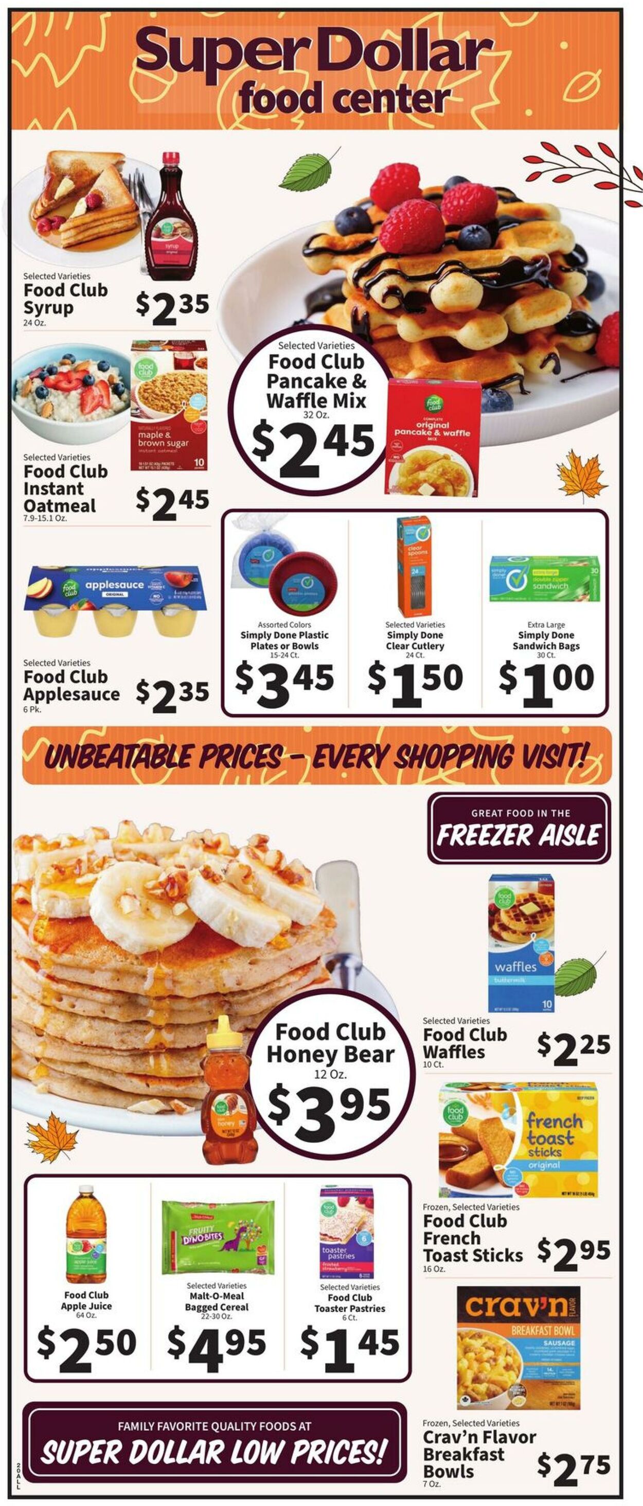 Catalogue Super Dollar Food Center from 10/15/2025
