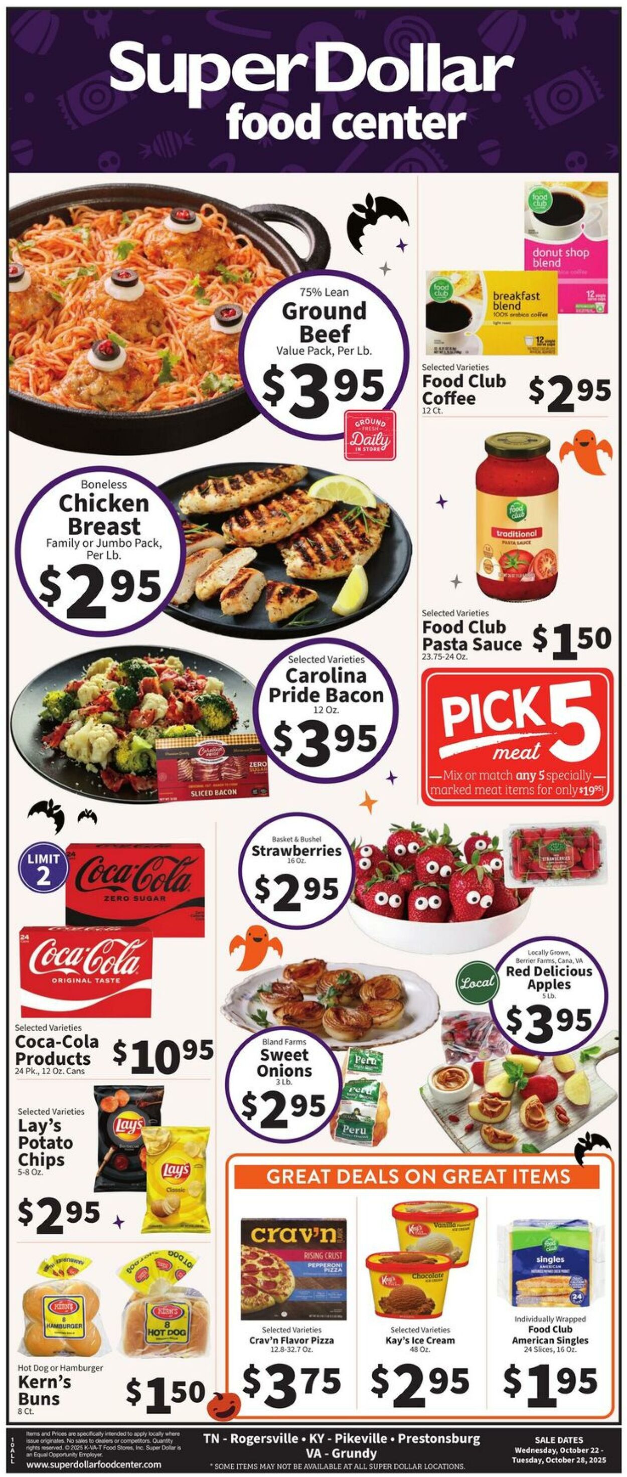 Catalogue Super Dollar Food Center from 10/22/2025