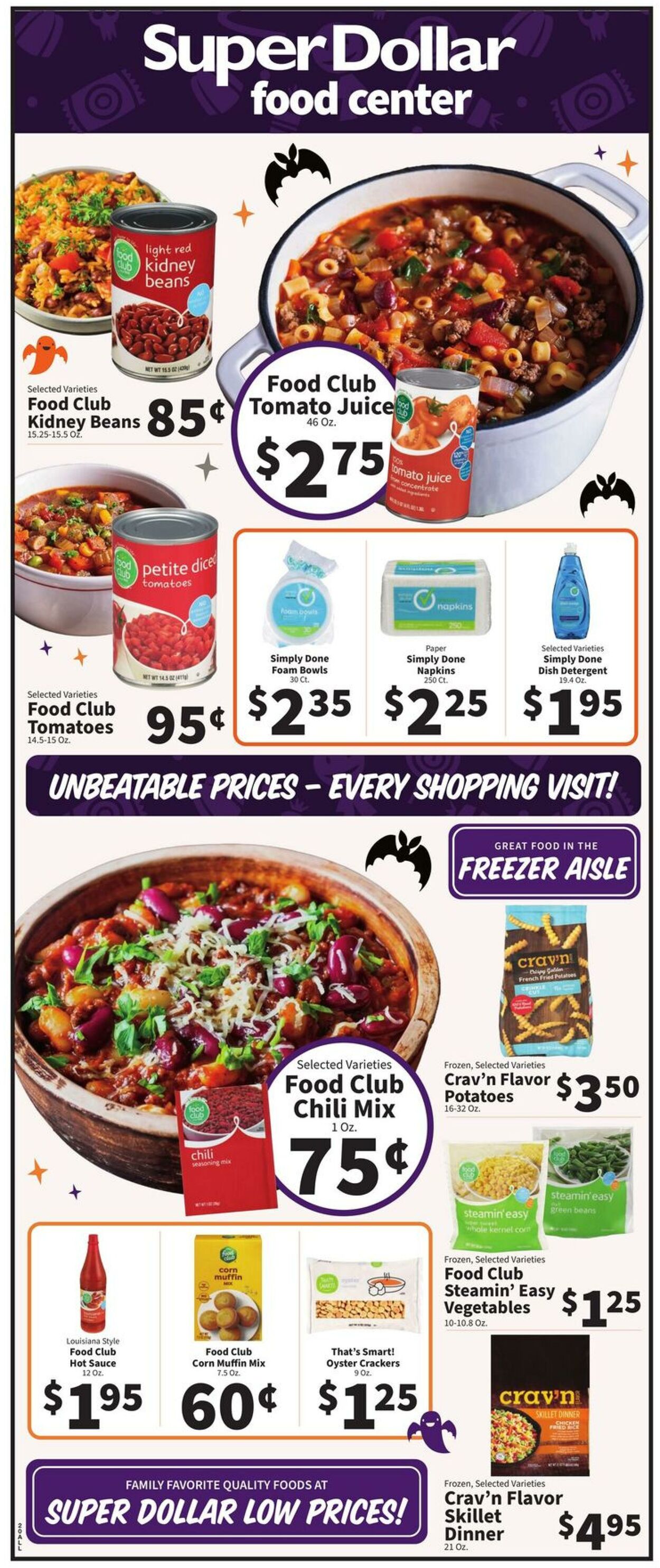 Catalogue Super Dollar Food Center from 10/22/2025