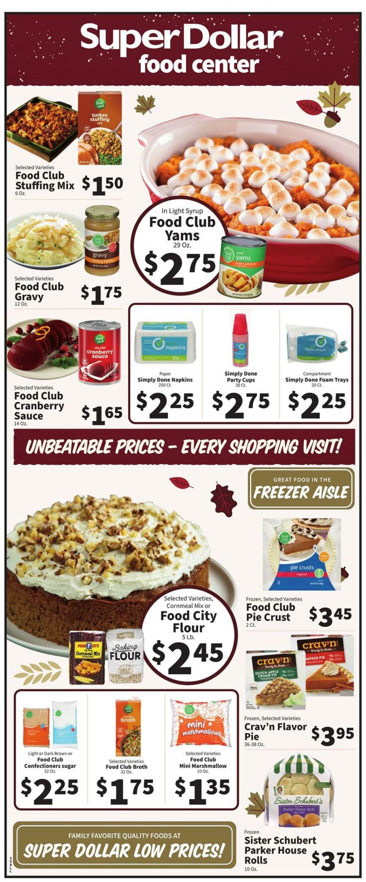 Catalogue Super Dollar Food Center from 11/19/2025